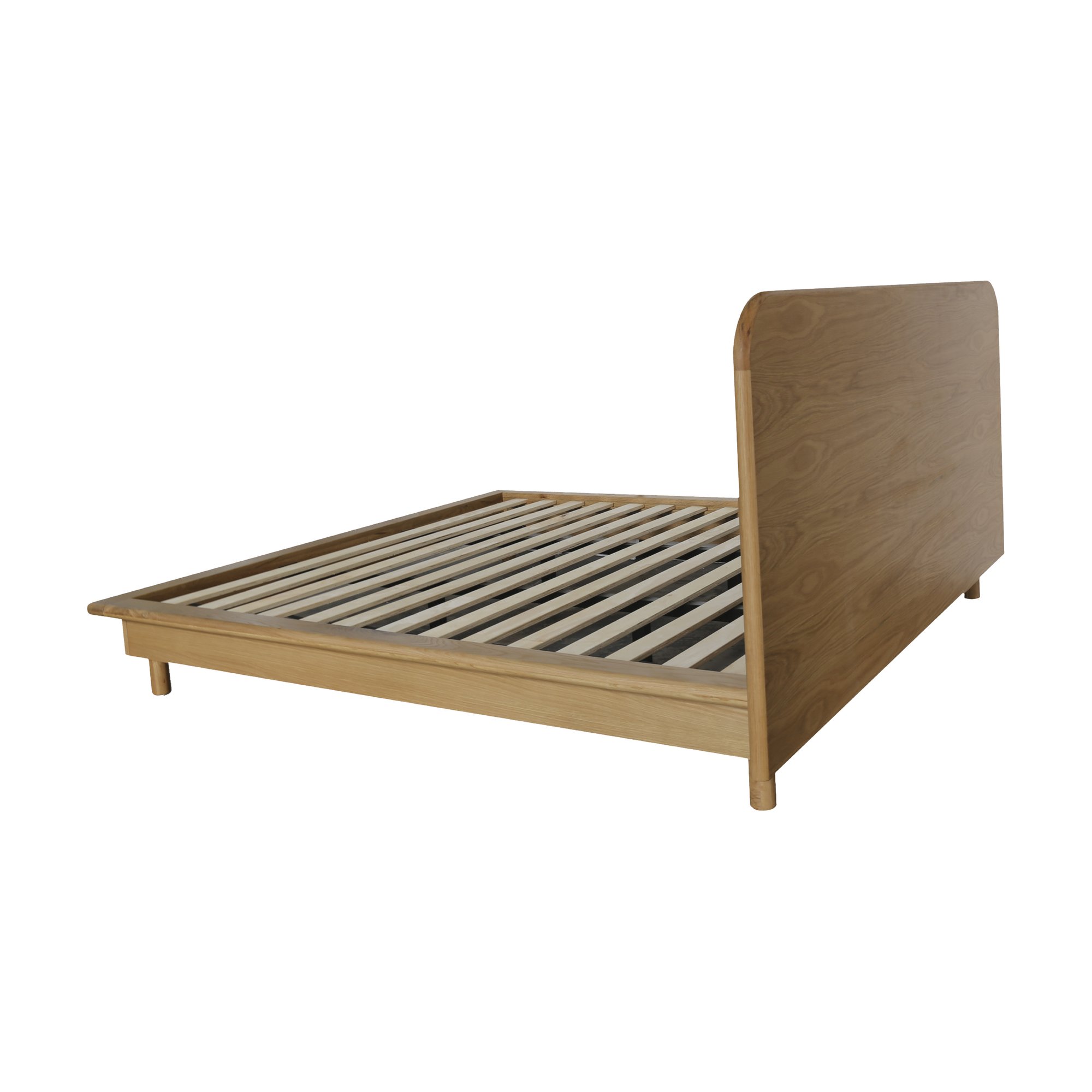 Cama Froda con Estructura de Roble Natural y Cuerpo de Chapa de Roble Natural en Tamaño King - image 3