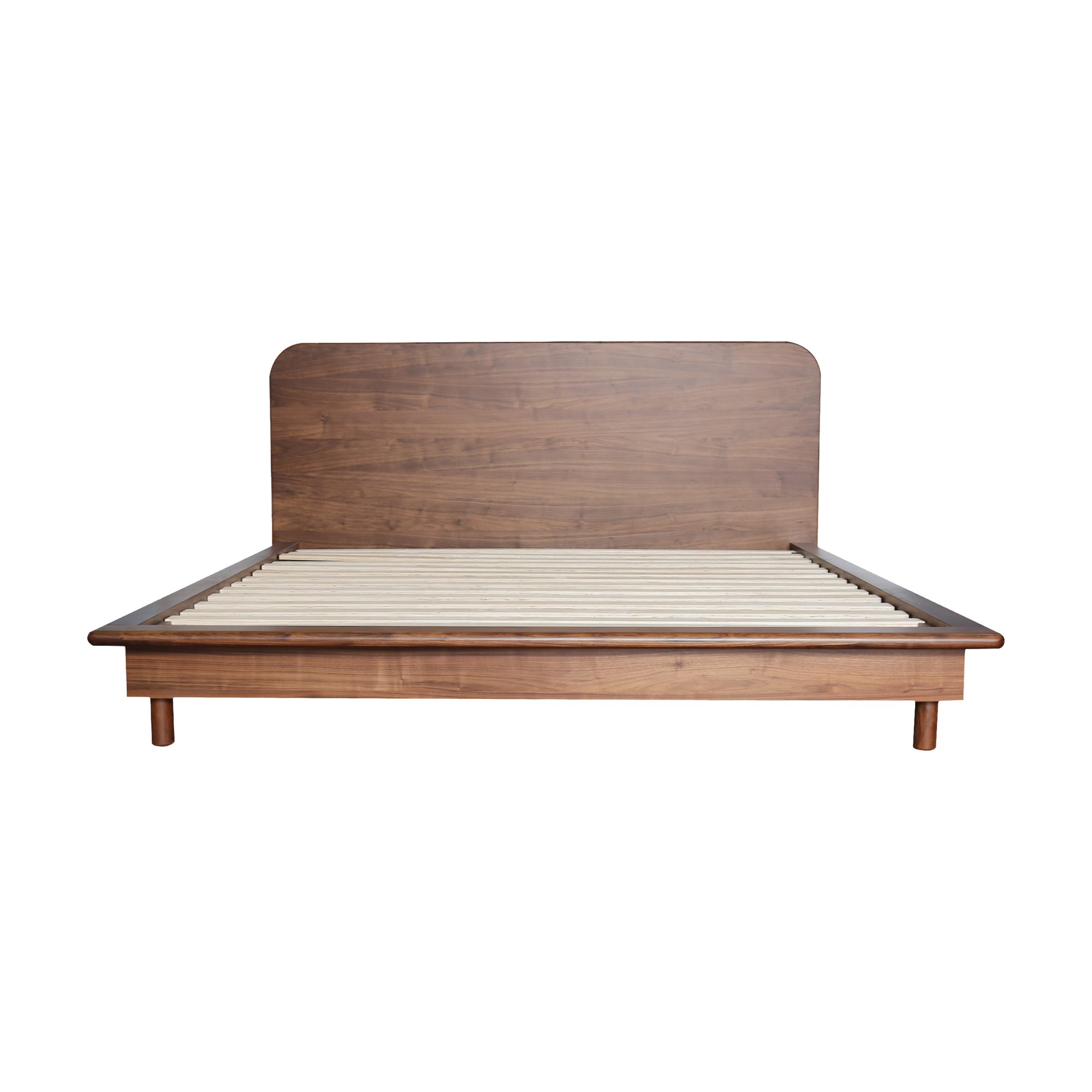 Froda Bed with Natural Walnut Frame and Natural Walnut Veneer Body in King Size - image 2