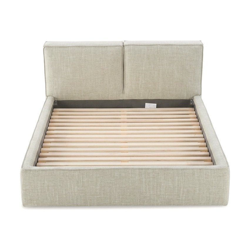 Cama Noor con Tela FLW Beige en Tamaño Queen - image 2