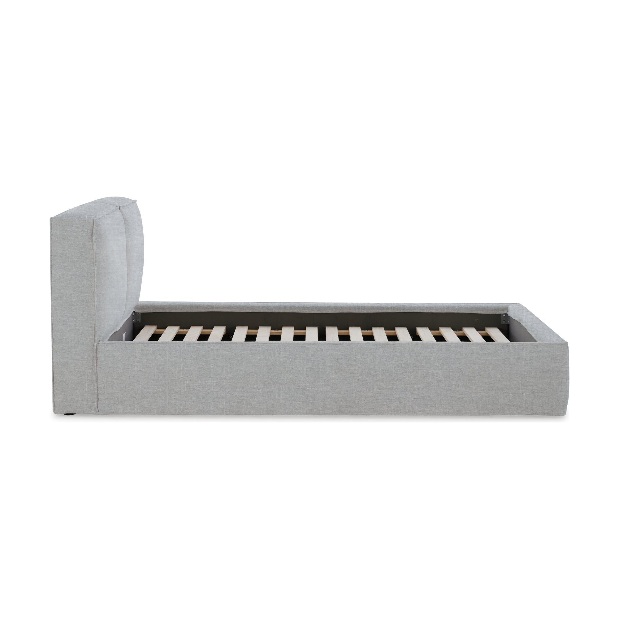 Cama Noor con Tela FLW Light Gray en Tamaño King - image 2
