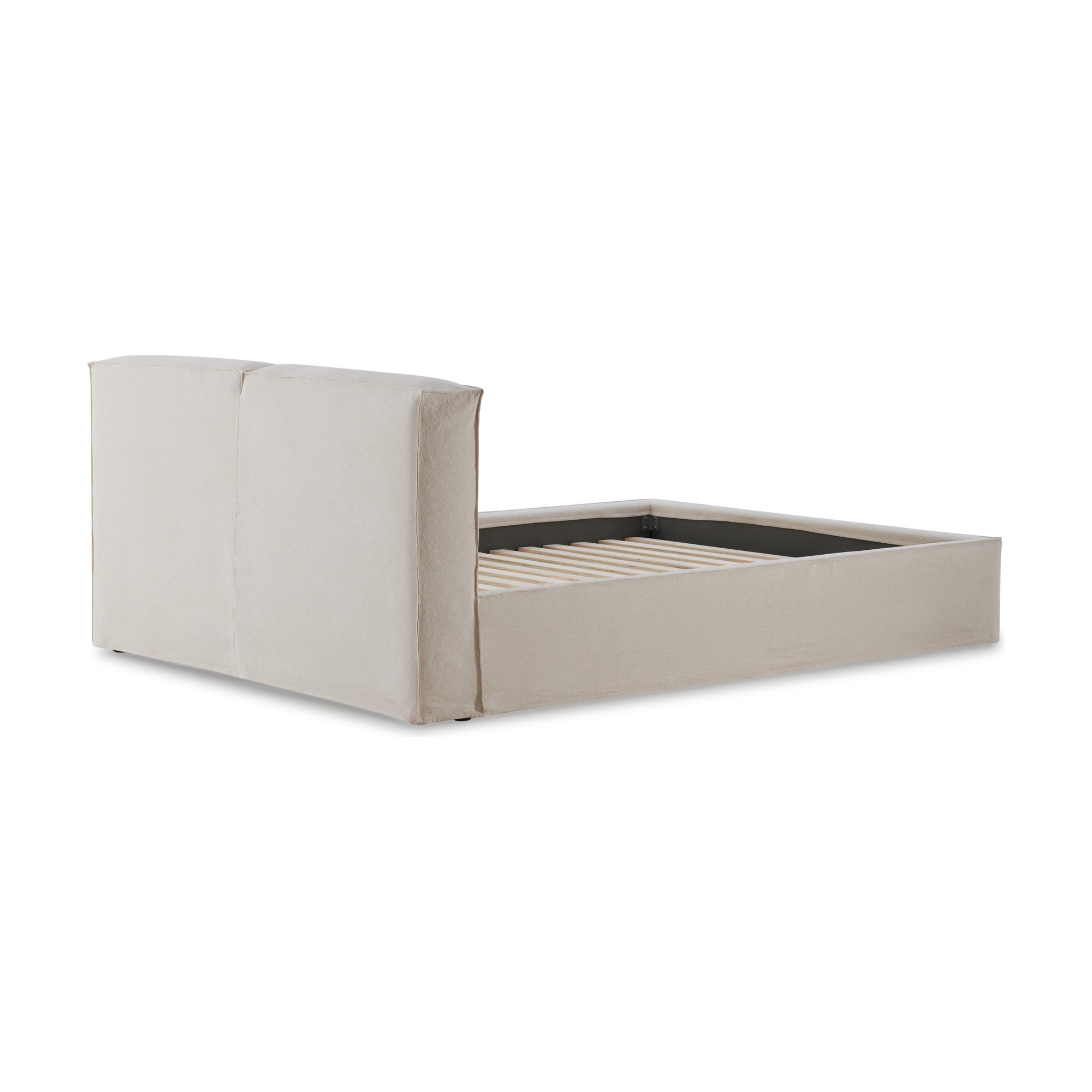 Cama Noor con Tela LIS Beige en Tamaño Queen - image 5
