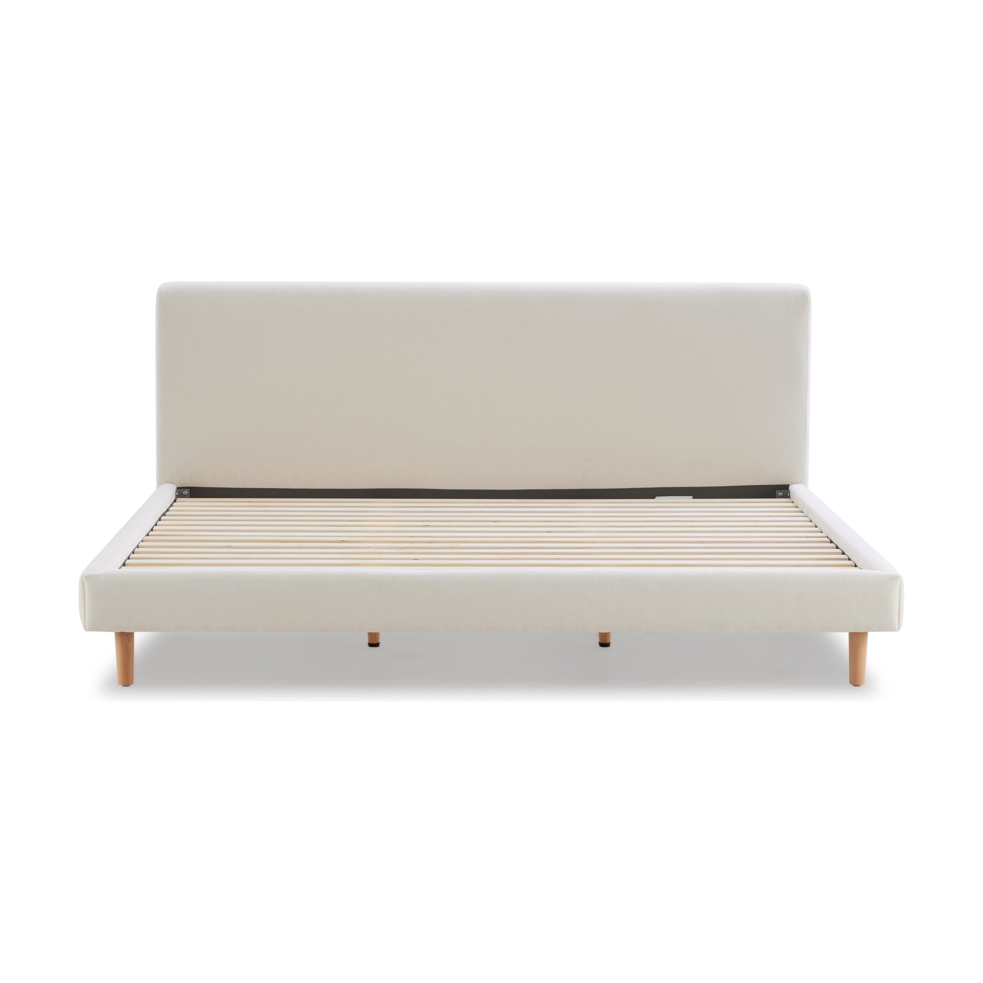 Pure Bed with FAM Off White Fabric in Queen Size - image 2