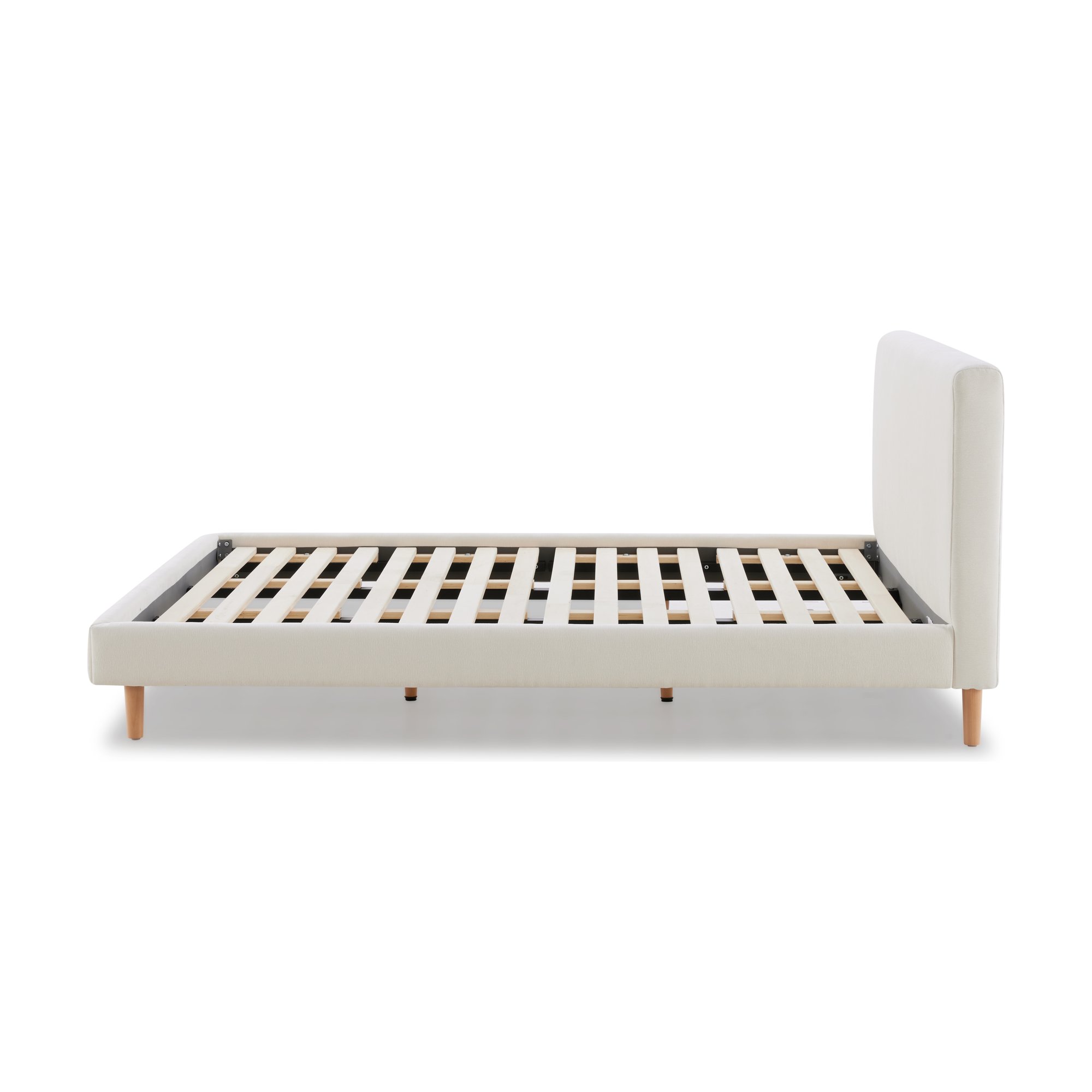 Pure Bed with FAM Off White Fabric in Queen Size - image 3