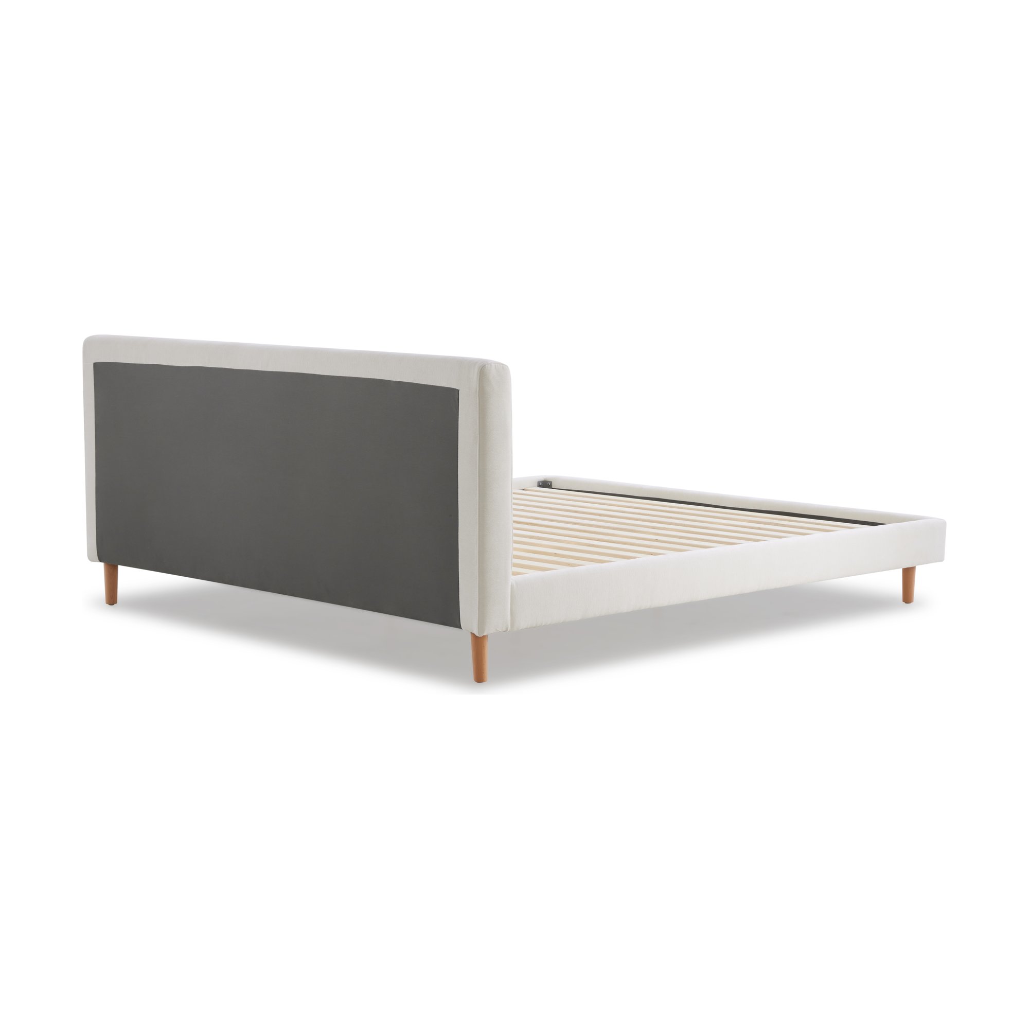 Pure Bed with FAM Off White Fabric in Queen Size - image 4