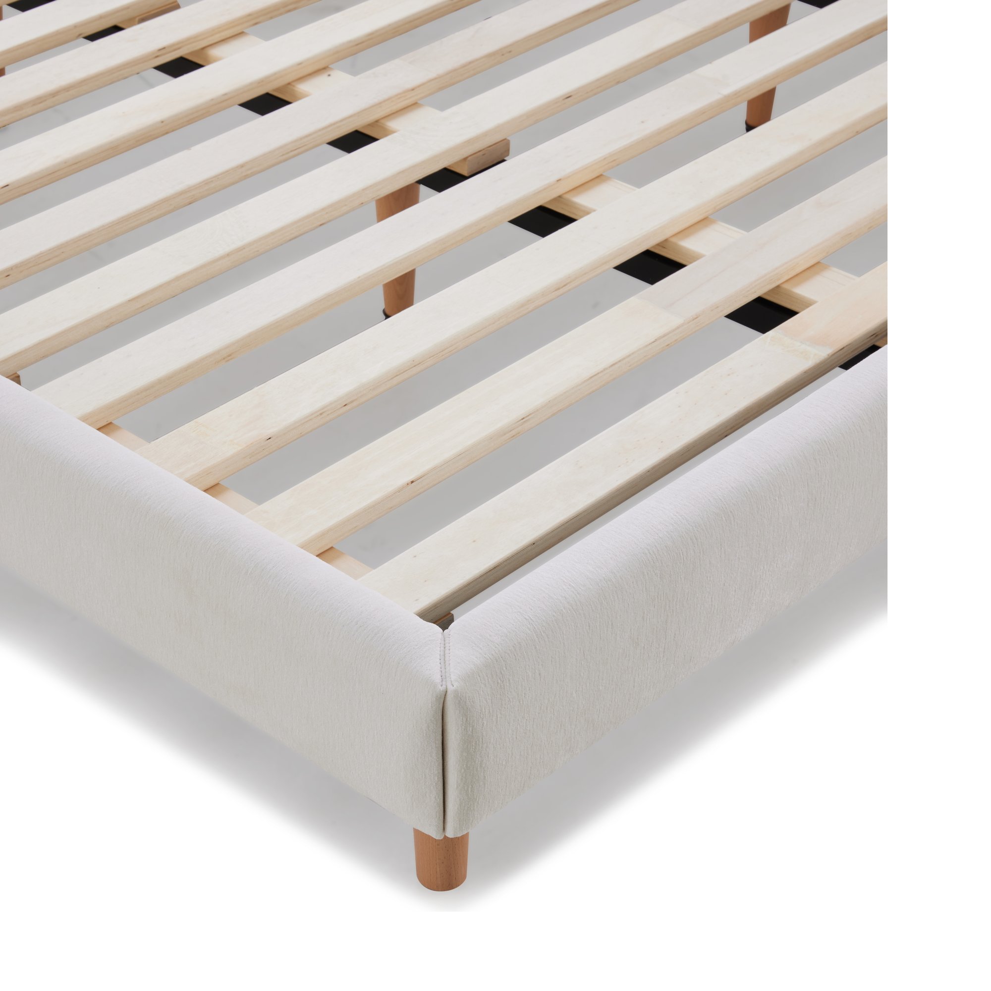 Pure Bed with FAM Off White Fabric in Queen Size - image 7