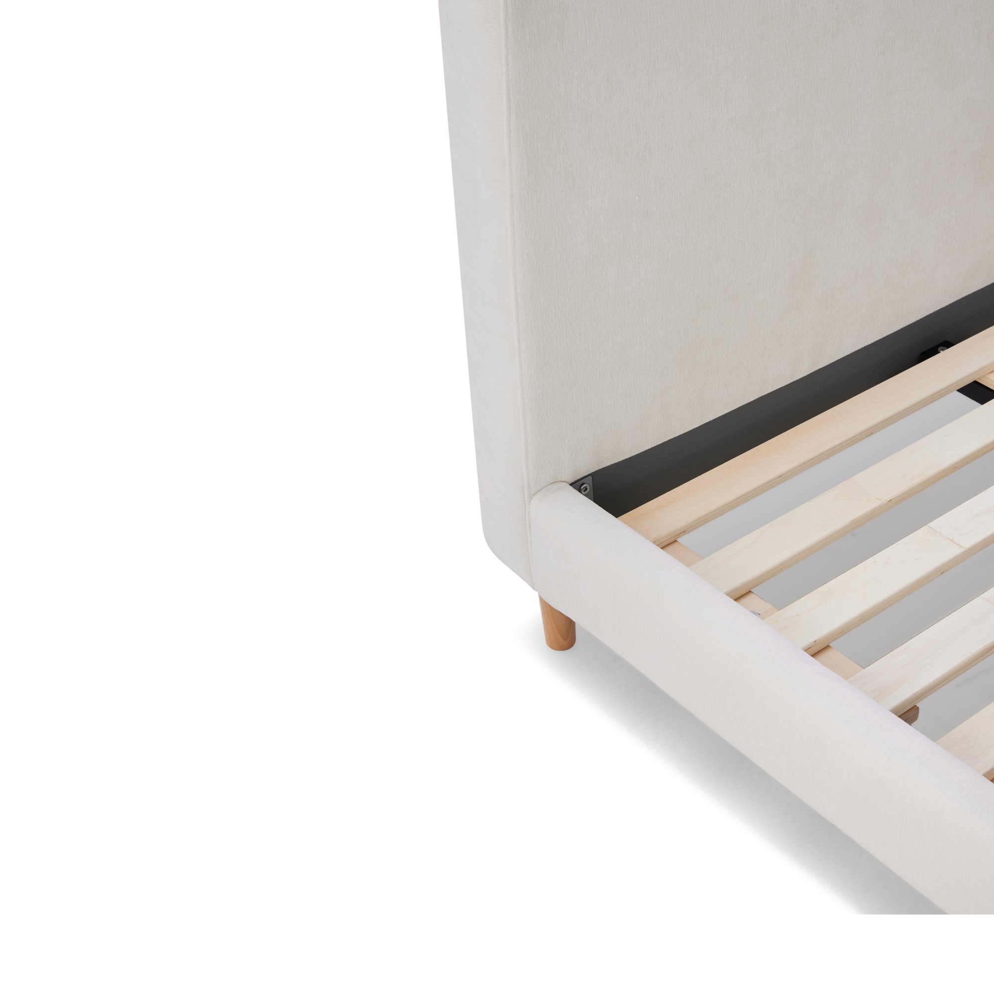 Pure Bed with FAM Off White Fabric in Queen Size - image 8