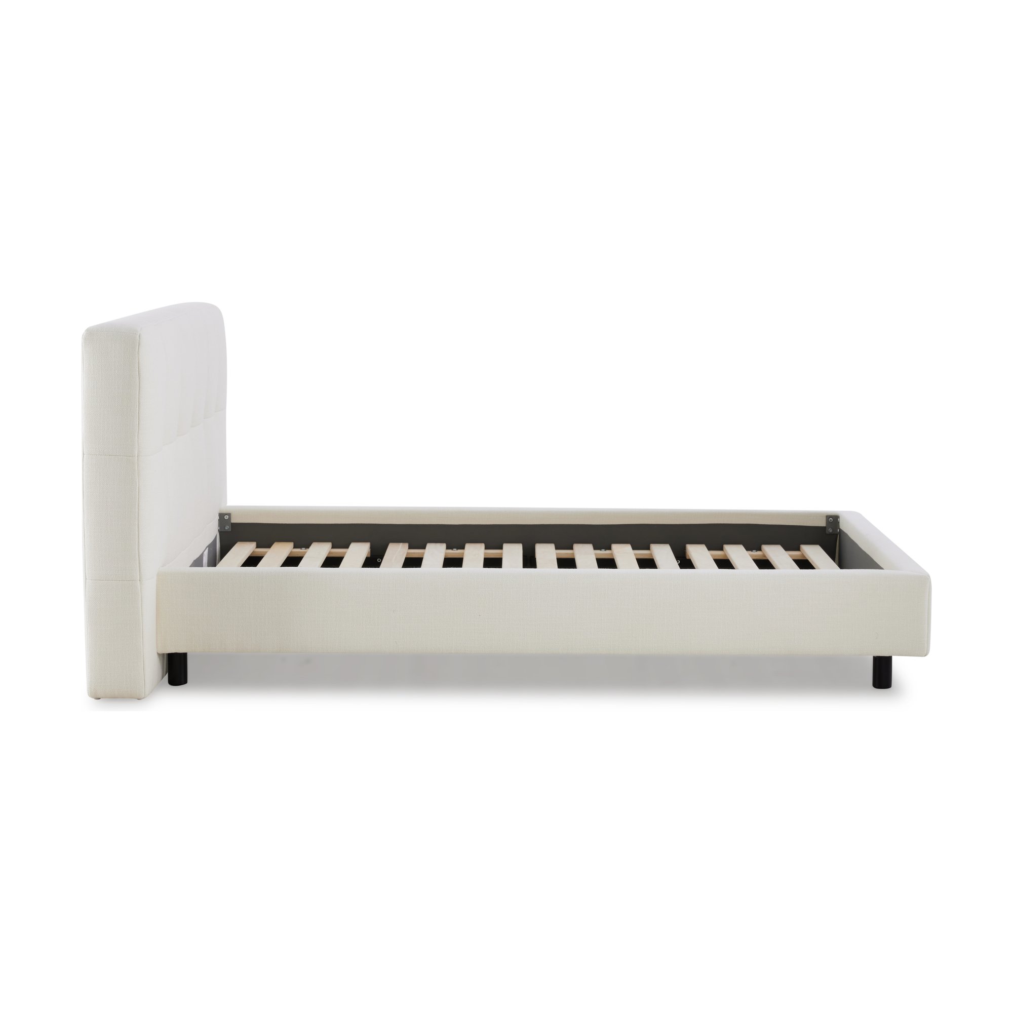 Wafer Bed with KIND Off White Fabric in King Size - image 3