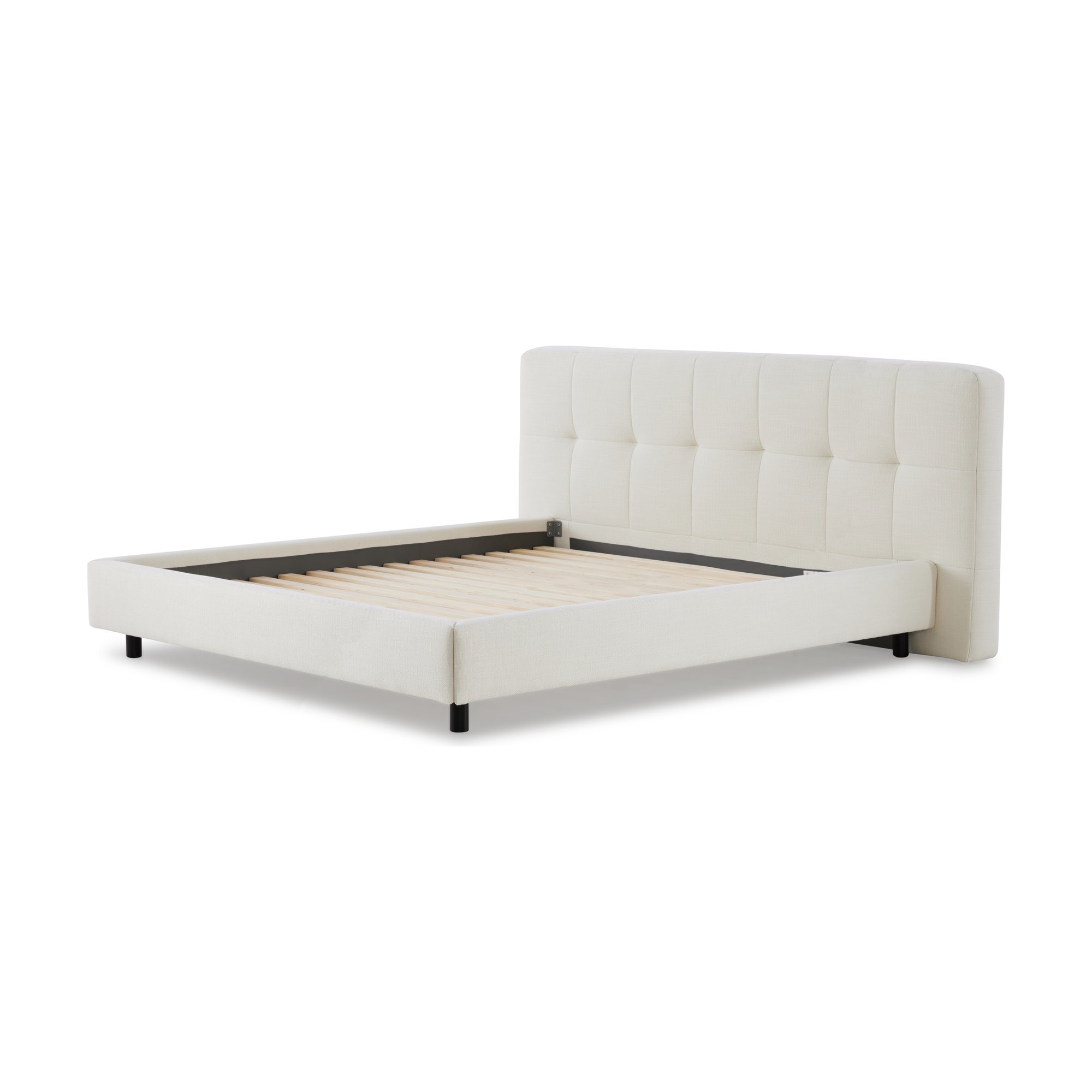Wafer Bed with KIND Off White Fabric in Queen Size - image 1