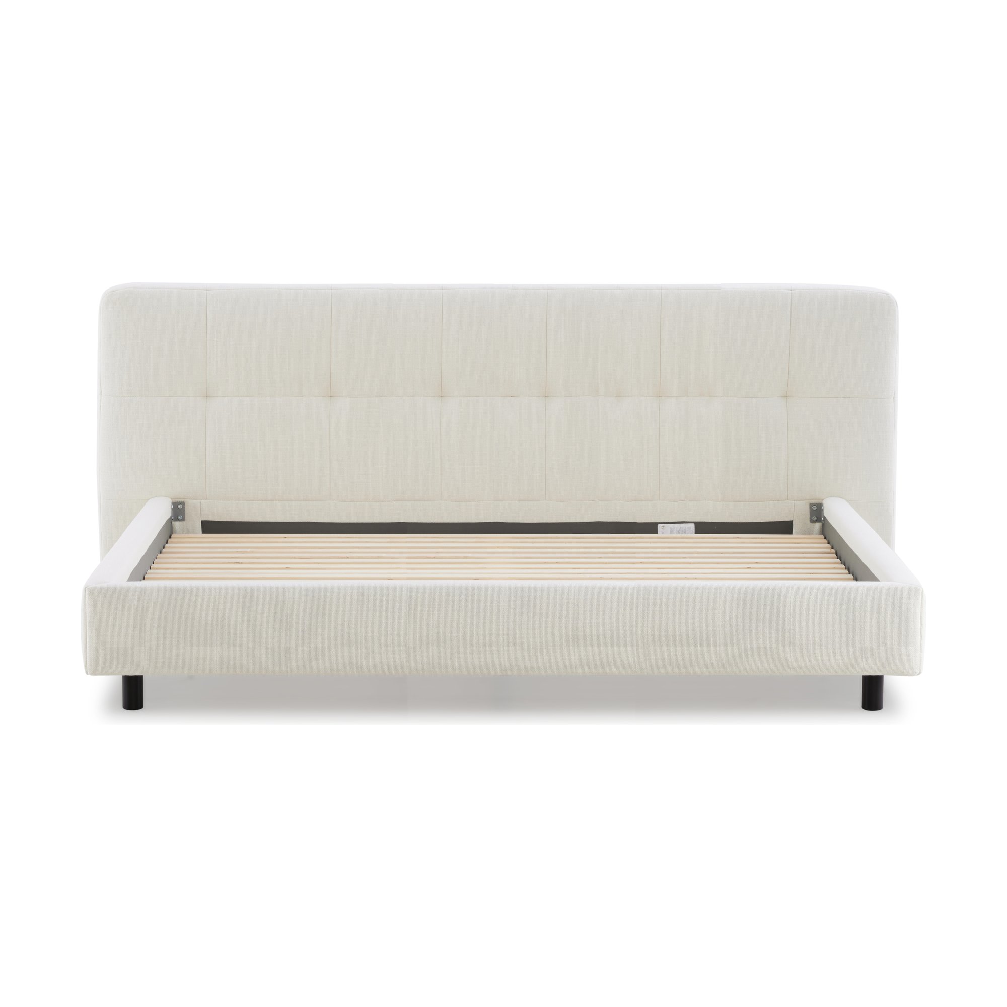 Wafer Bed with KIND Off White Fabric in Queen Size - image 2