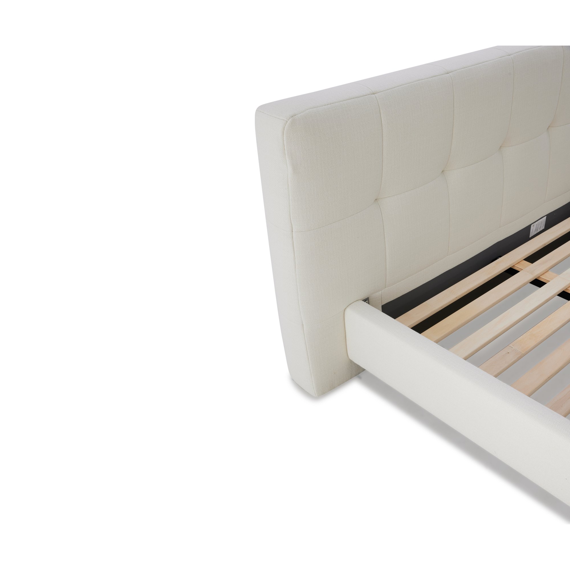 Wafer Bed with KIND Off White Fabric in Queen Size - image 7
