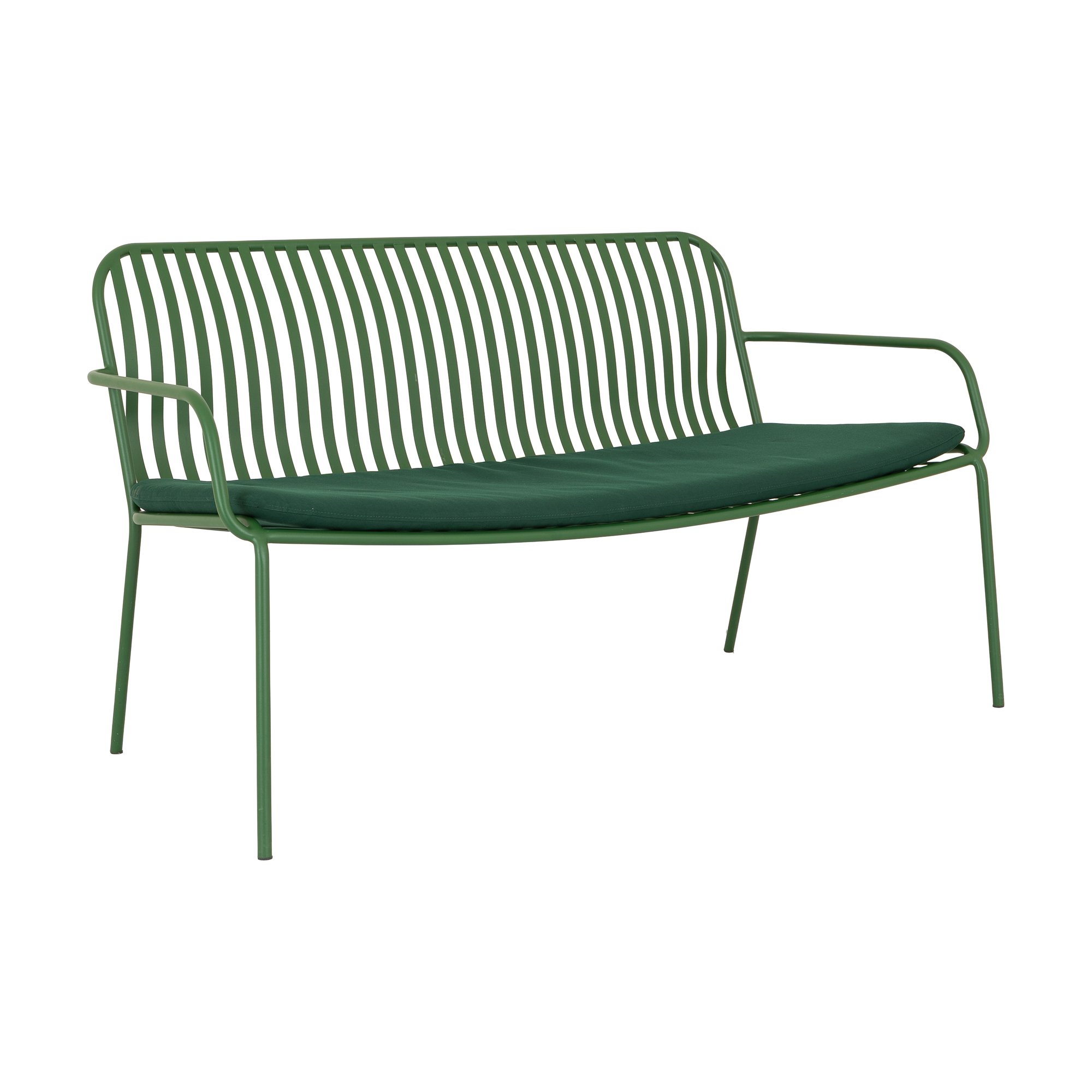 Banca Lounge Petrol con Estructura de Acero Verde y Tela Solara Forest Green - image 1