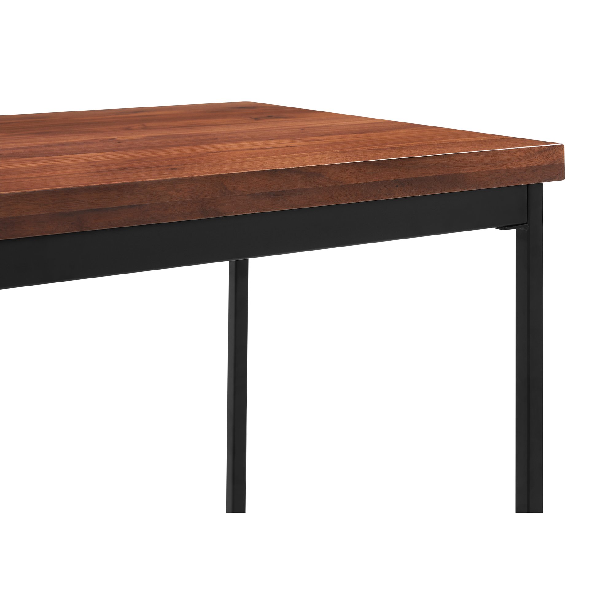 Mesa de Bar Calia con Estructura de Acero Negro y Cubierta de Nogal Natural - image 7