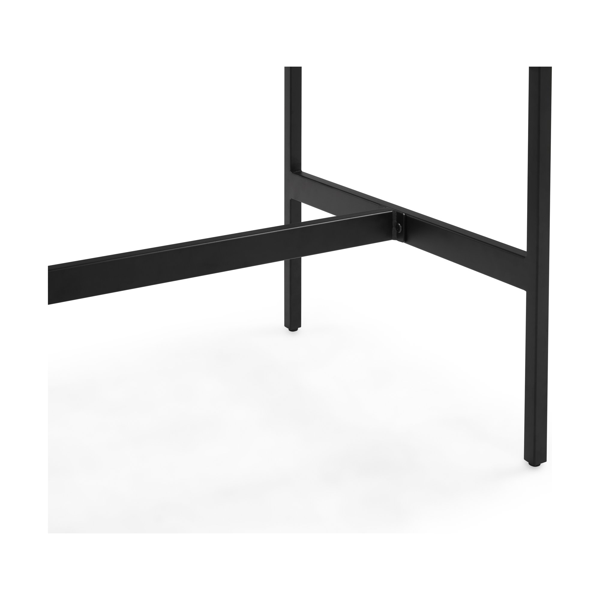 Mesa de Bar Calia con Estructura de Acero Negro y Cubierta de Nogal Natural - image 8