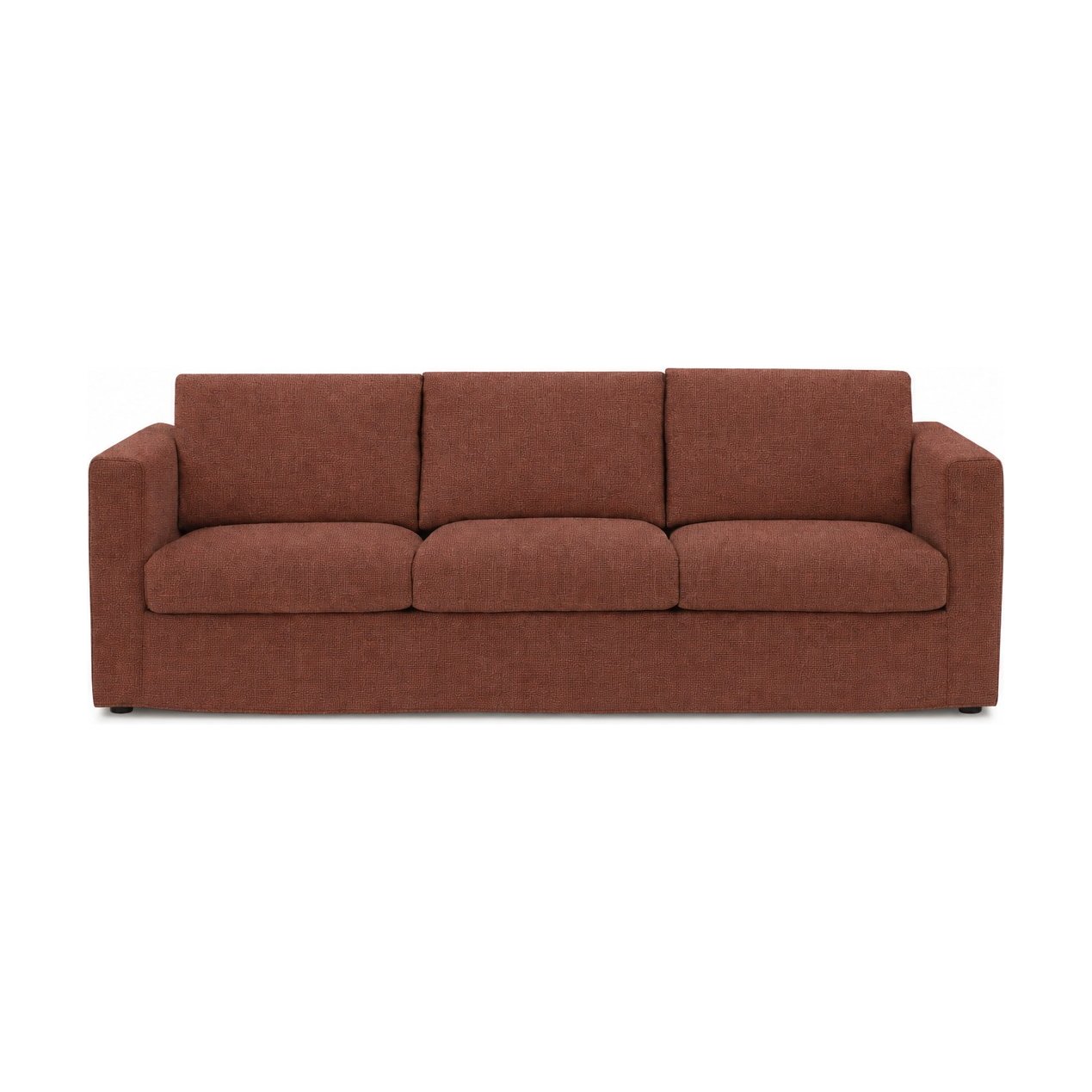 Breeze Sofa Cover for 4 Seater in HIM Rust Red Fabric - image 2