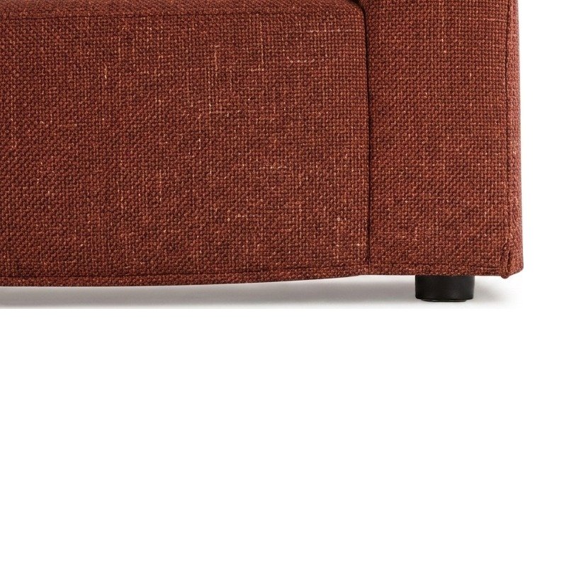 Breeze Sofa Cover for 4 Seater in HIM Rust Red Fabric - image 5