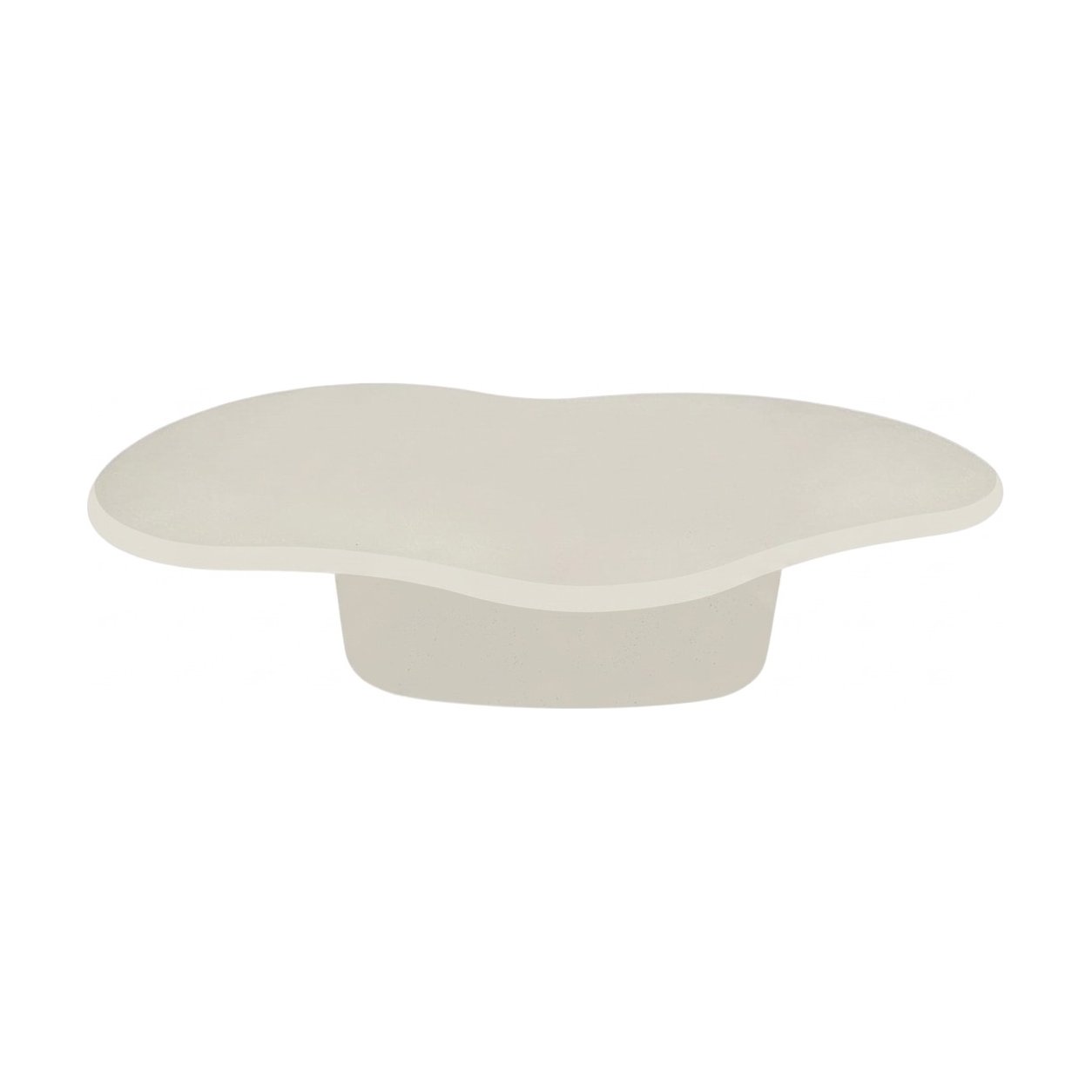 Amoeba Coffee Table in Almond fiber cement with a Smooth Finish, 140cm diameter - image 2