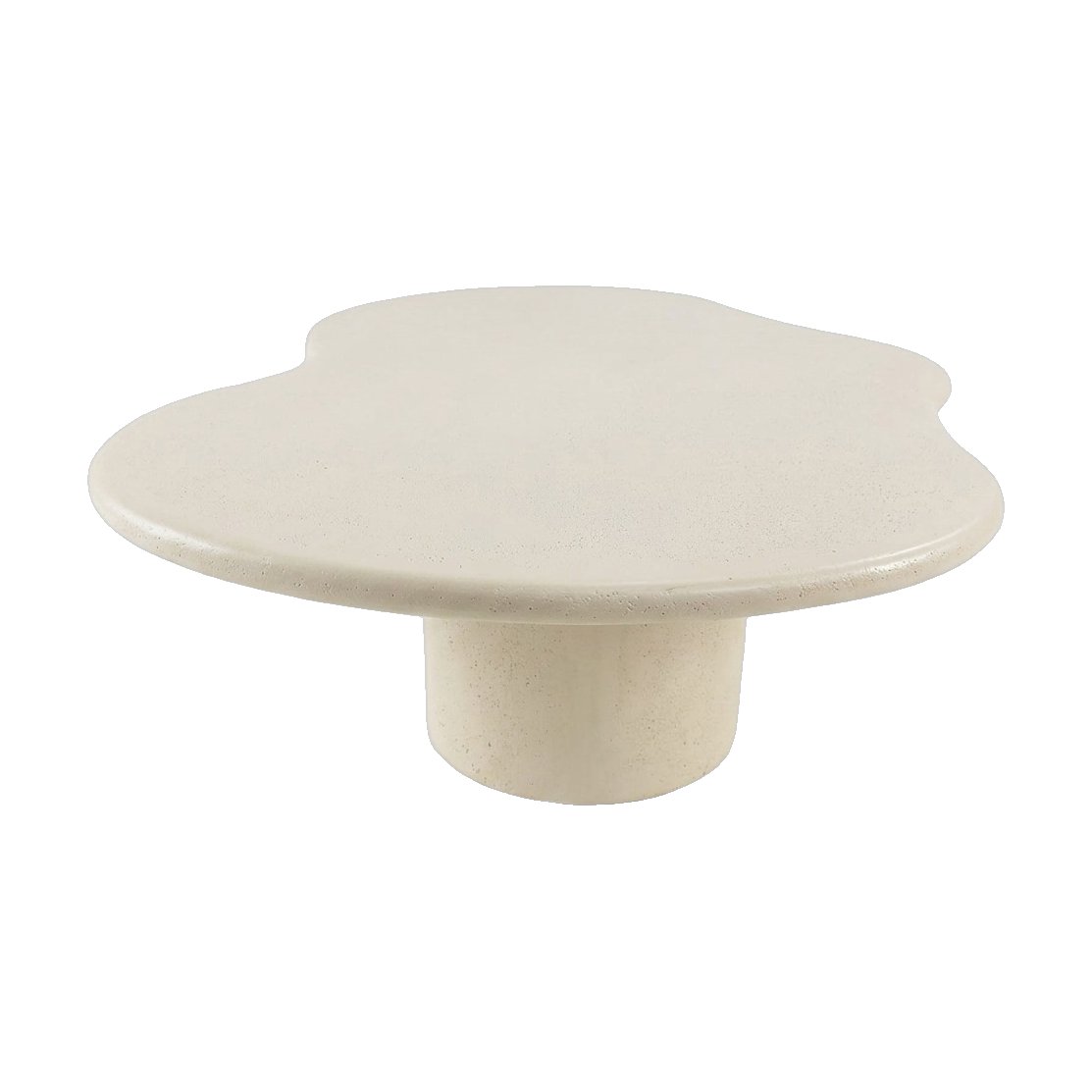 Amoeba Coffee Table in Almond fiber cement with a Smooth Finish, 140cm diameter - image 3