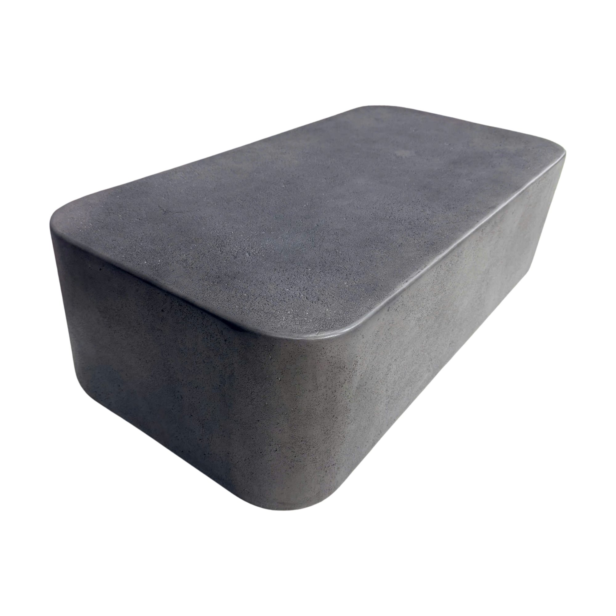 Mesa de Centro Islo en Fibrocemento Carbón con Acabado Rugoso, 100cm de largo - image 2