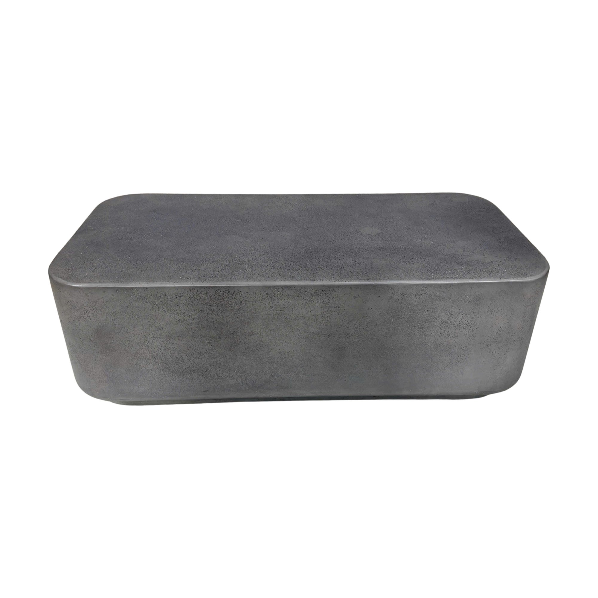 Mesa de Centro Islo en Fibrocemento Carbón con Acabado Rugoso, 100cm de largo - image 3