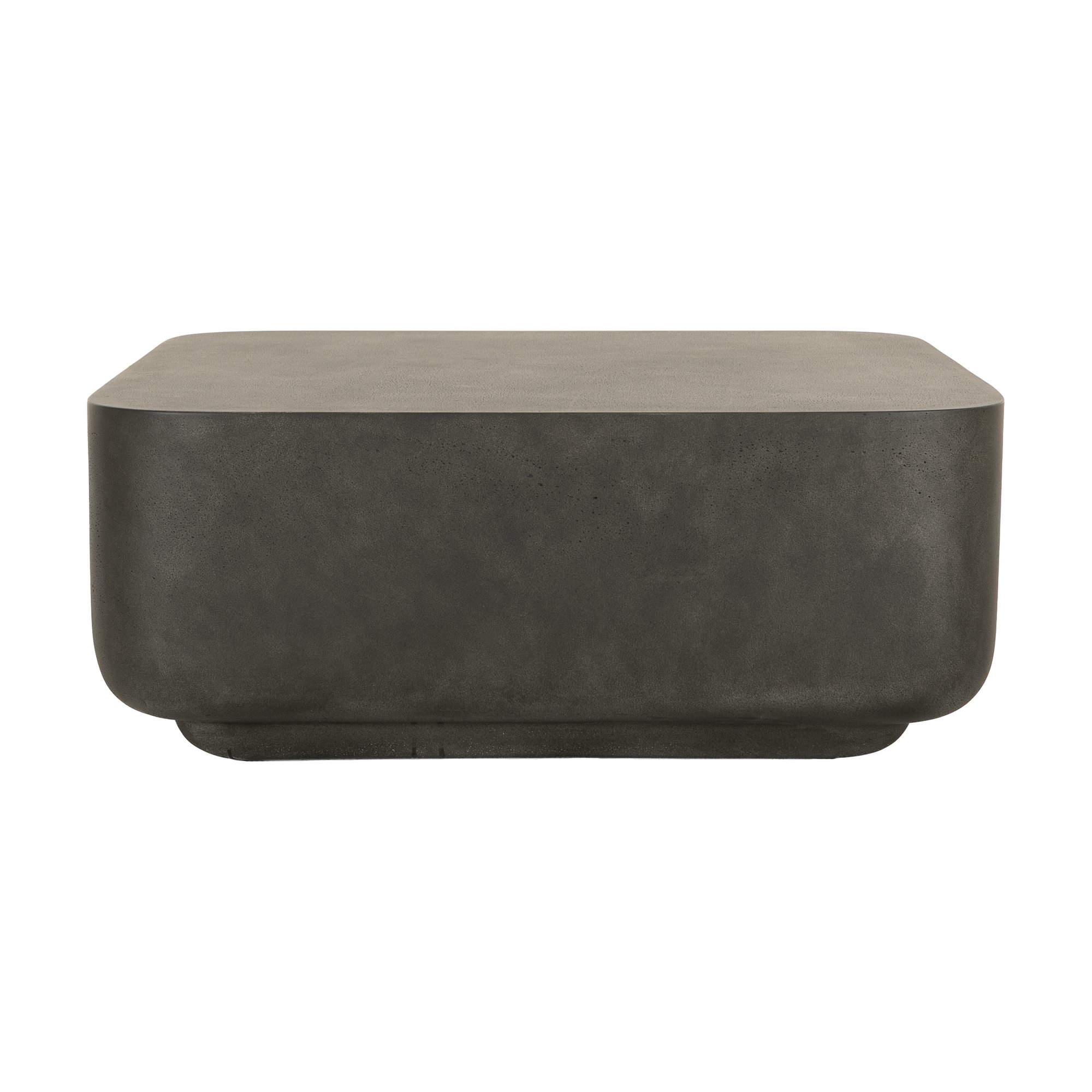 Islo Coffee Table in Black fiber cement with a Pitted Finish, 75cm - image 1
