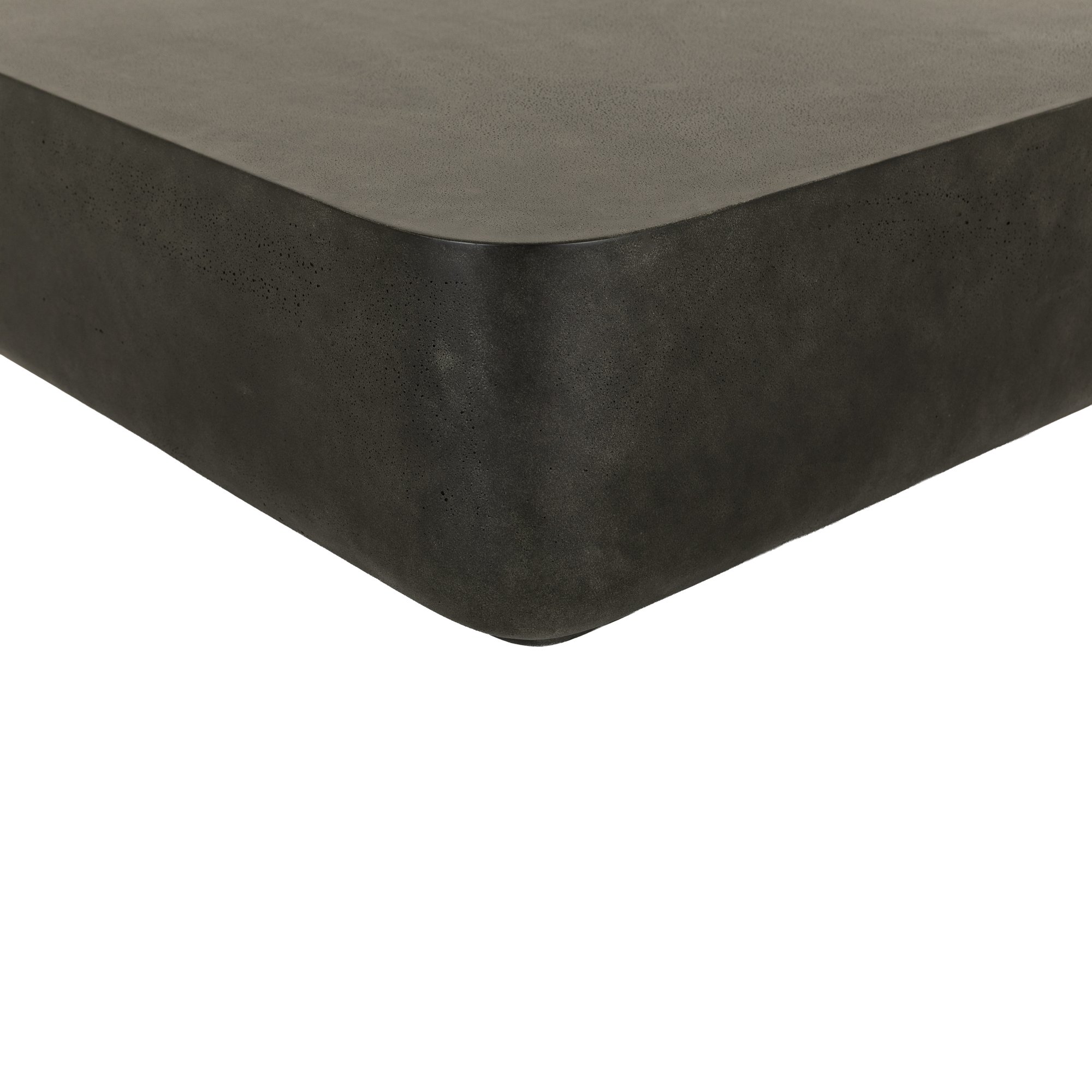 Islo Coffee Table in Black fiber cement with a Pitted Finish, 75cm - image 2