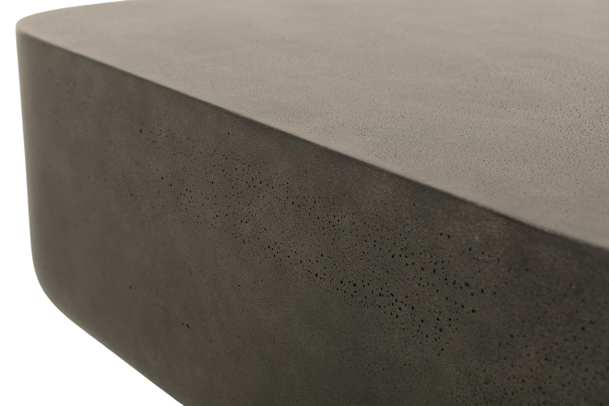 Islo Coffee Table in Black fiber cement with a Pitted Finish, 75cm - image 3
