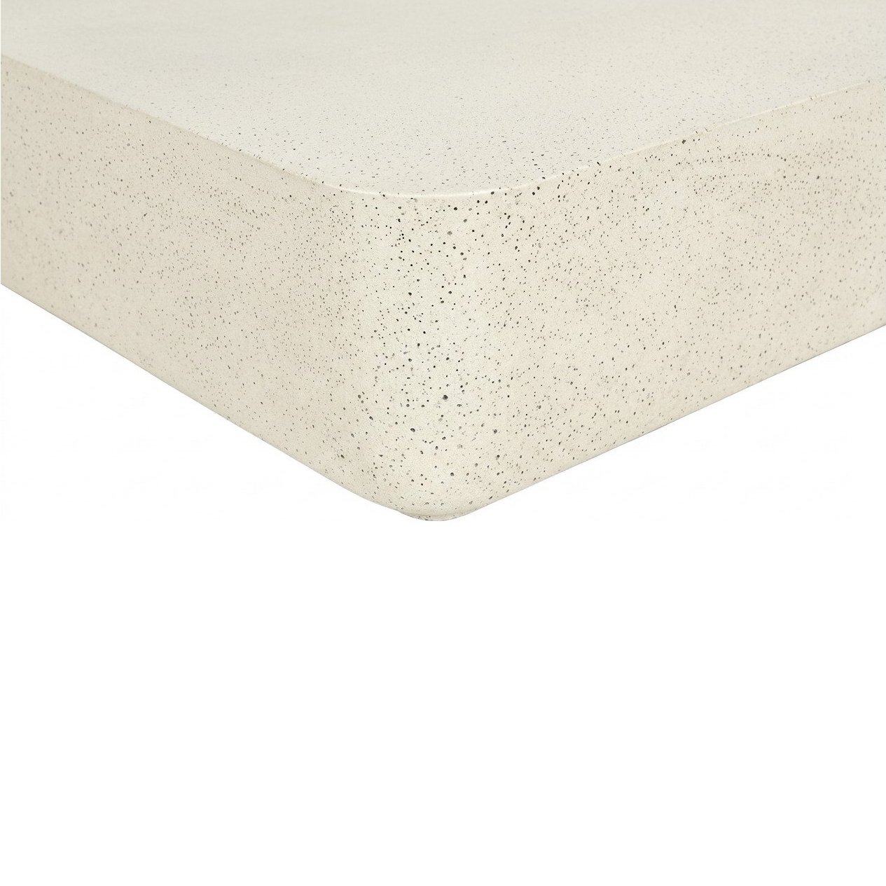 Islo Coffee Table in Cream fiber cement with a Pitted Finish, 75cm - image 2