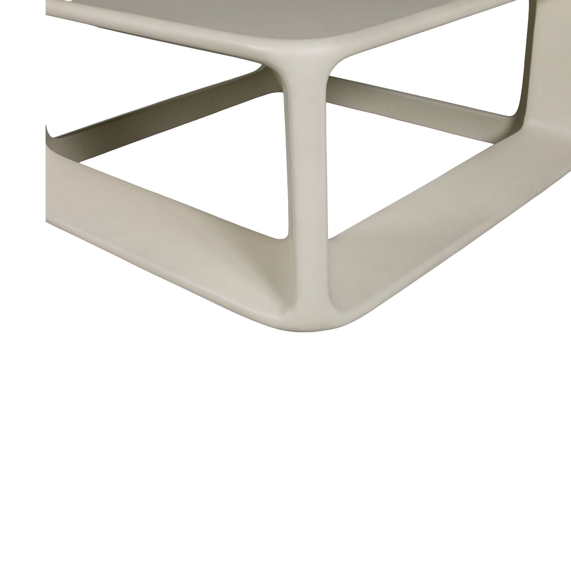 Mesa de Centro Kubo en Fibrocemento Blanco Menta con Acabado Liso, 96cm - image 2