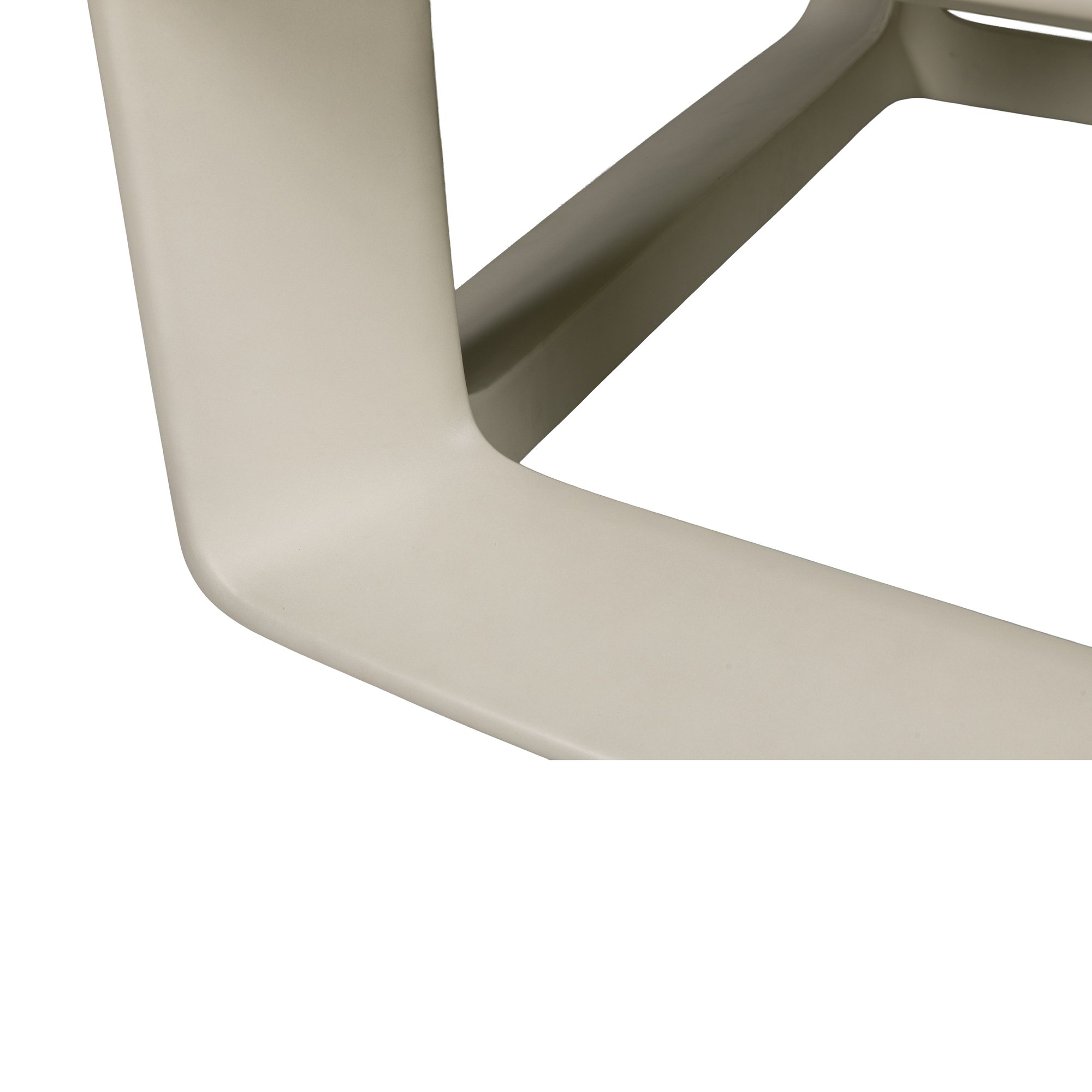 Mesa de Centro Kubo en Fibrocemento Blanco Menta con Acabado Liso, 96cm - image 4