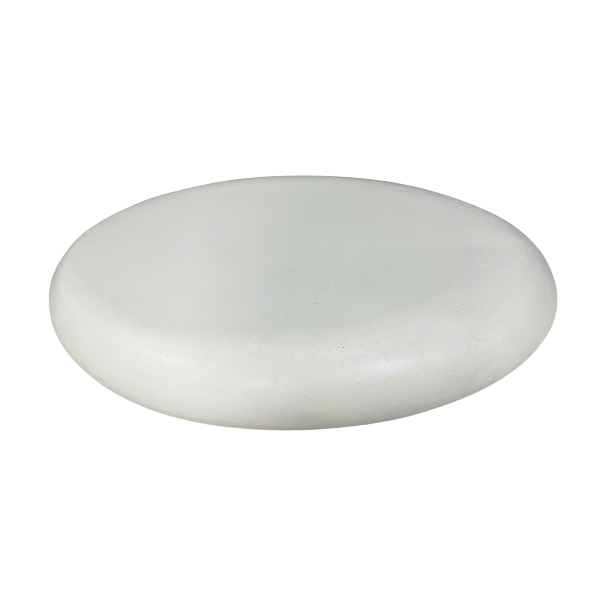 Mesa de Centro Ovo en Fibrocemento Blanco con Acabado Rugoso, 116cm de diámetro - image 2