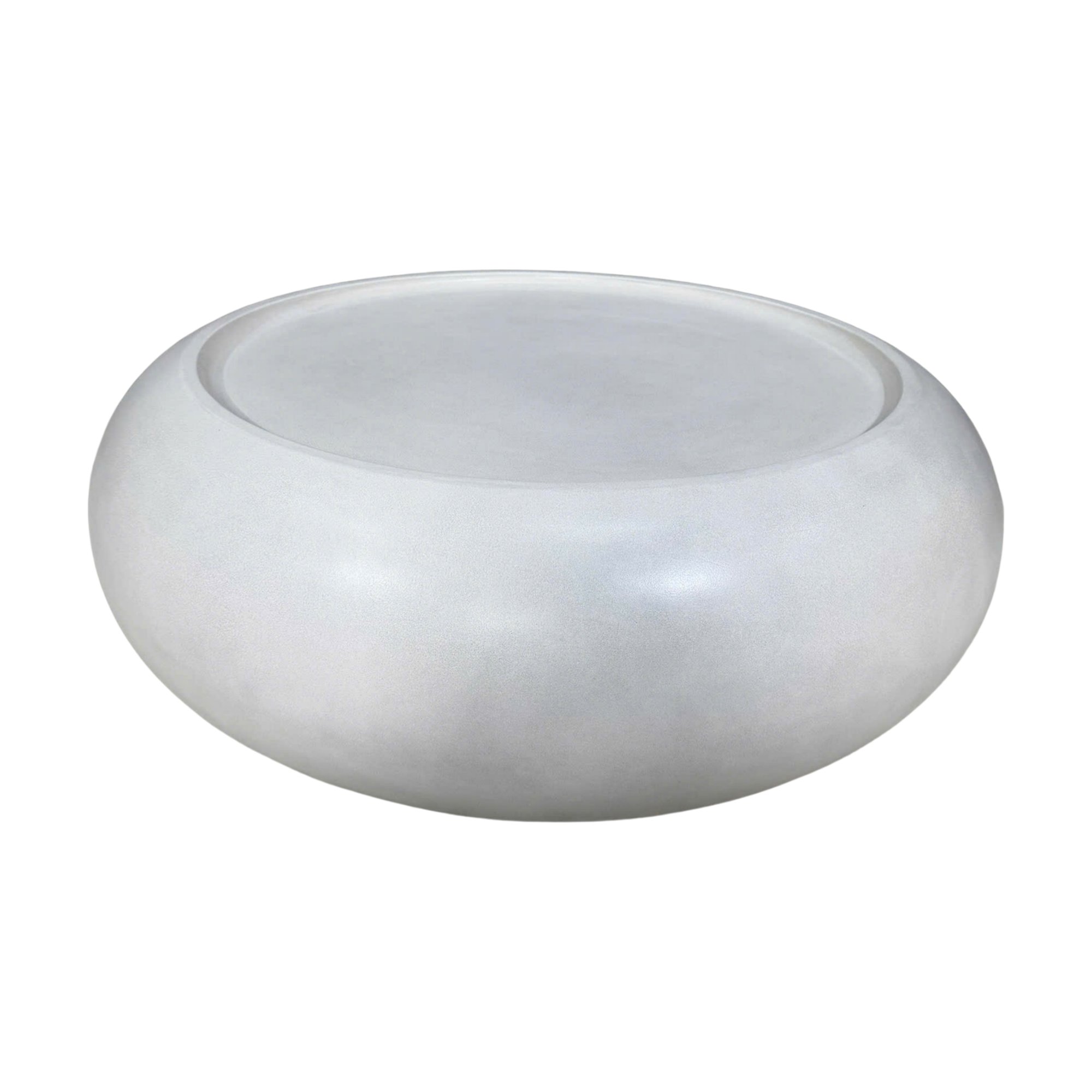 Tonde Coffee Table in Fog White fiber cement with a Smooth Finish, 95cm diameter - image 4