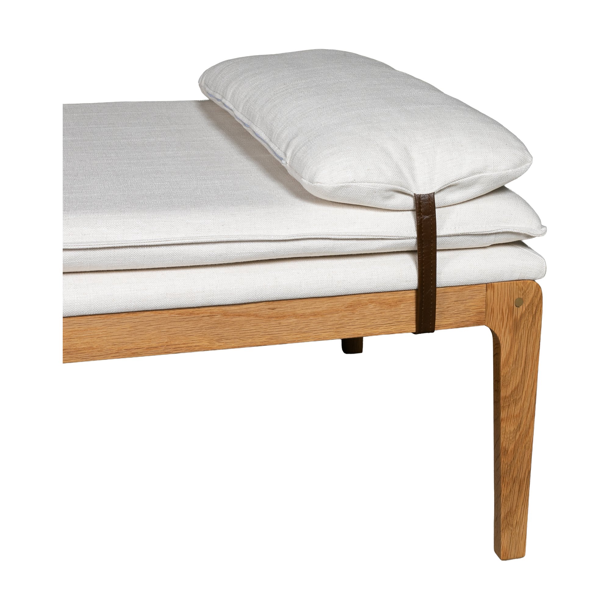 Cabo Daybed with Natural Oak Frame and Diego Cream Fabric - image 3