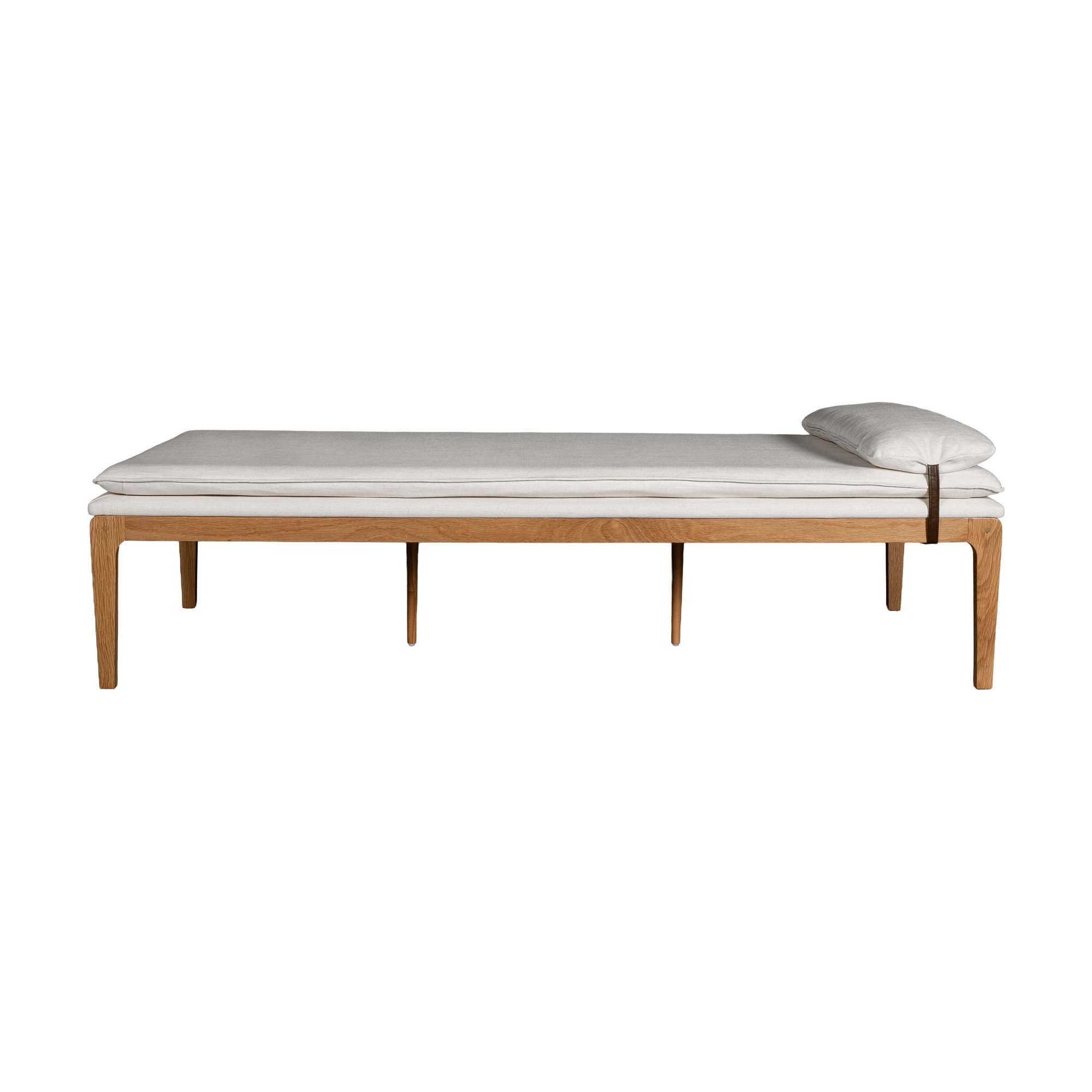 Cabo Daybed with Natural Oak Frame and Diego Cream Fabric - image 4
