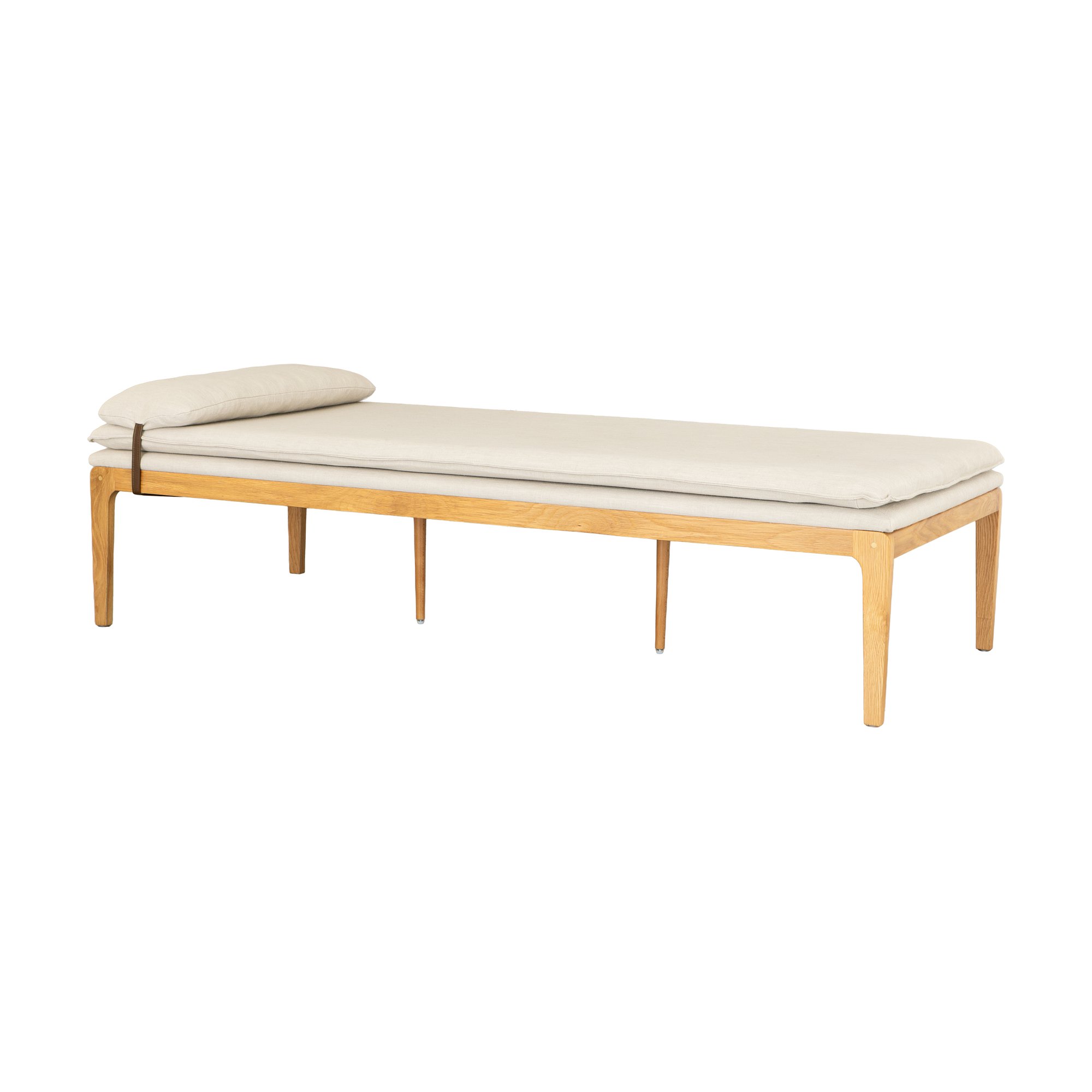 Cabo Daybed with Natural Oak Frame and Diego Mineral Fabric - image 1