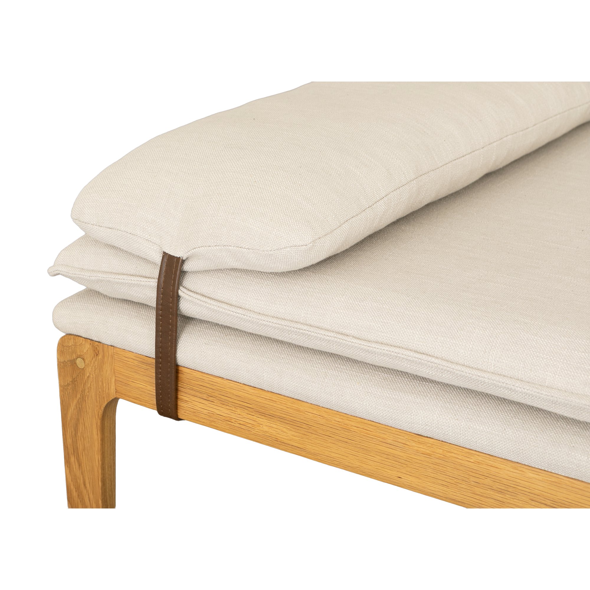 Cabo Daybed with Natural Oak Frame and Diego Mineral Fabric - image 3