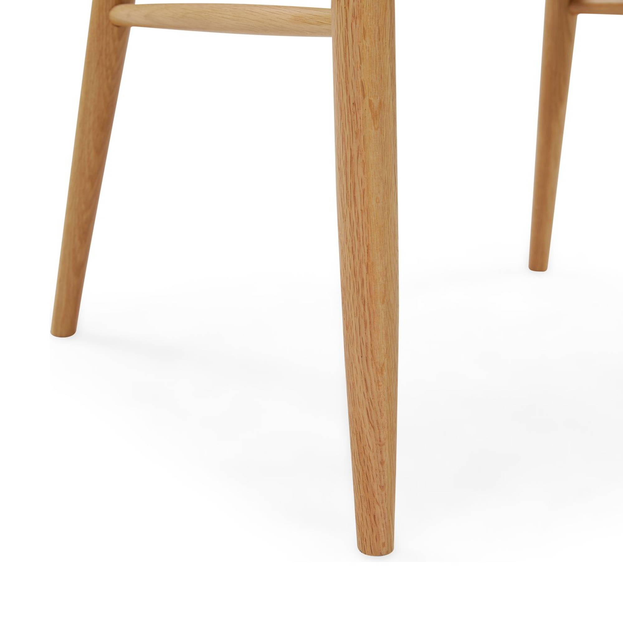 Silla de Comedor Aura con Estructura de Roble Natural y Cuero Corda - image 10
