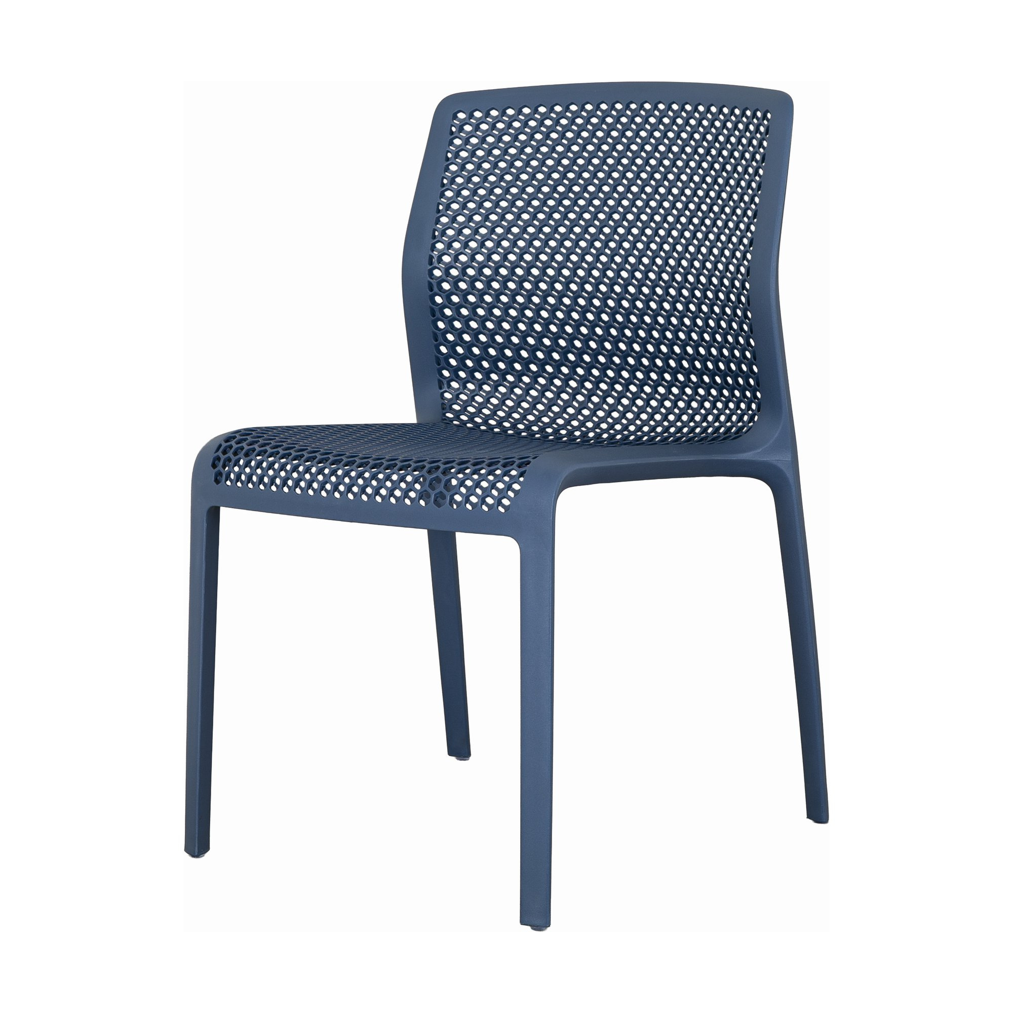 Bee Dining Chair in Blue Polypropylene - image 3