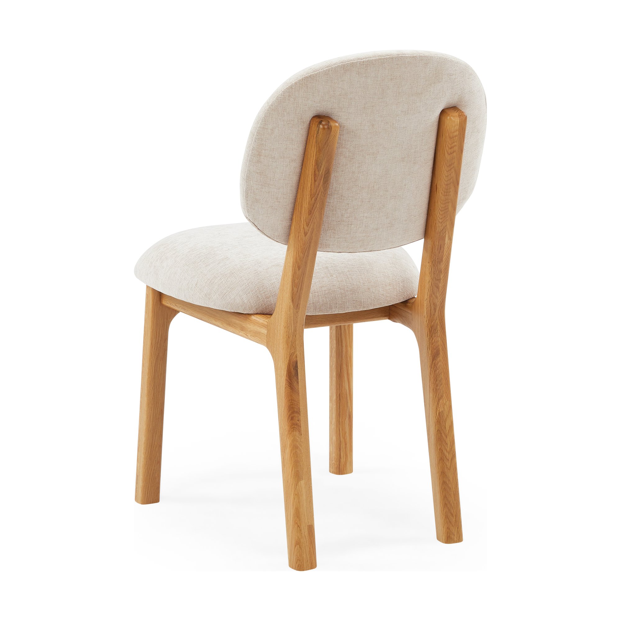 Silla de Comedor Klee con Estructura de Roble Natural y Tela Modern Sand - image 10