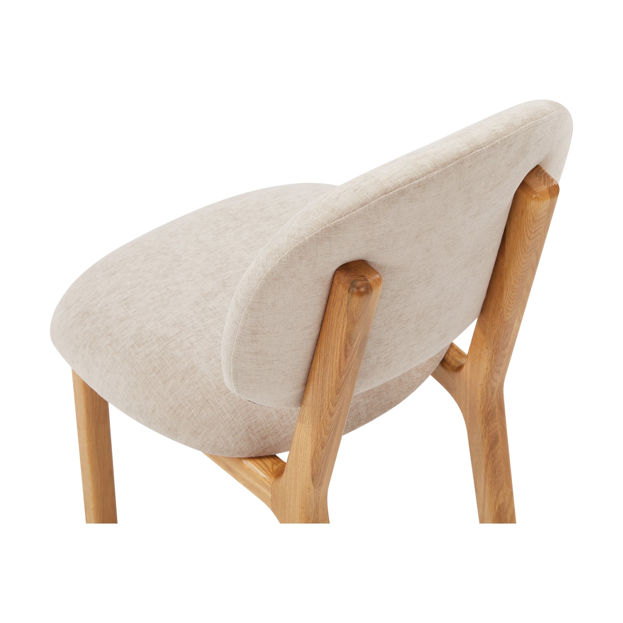 Silla de Comedor Klee con Estructura de Roble Natural y Tela Modern Sand - image 11