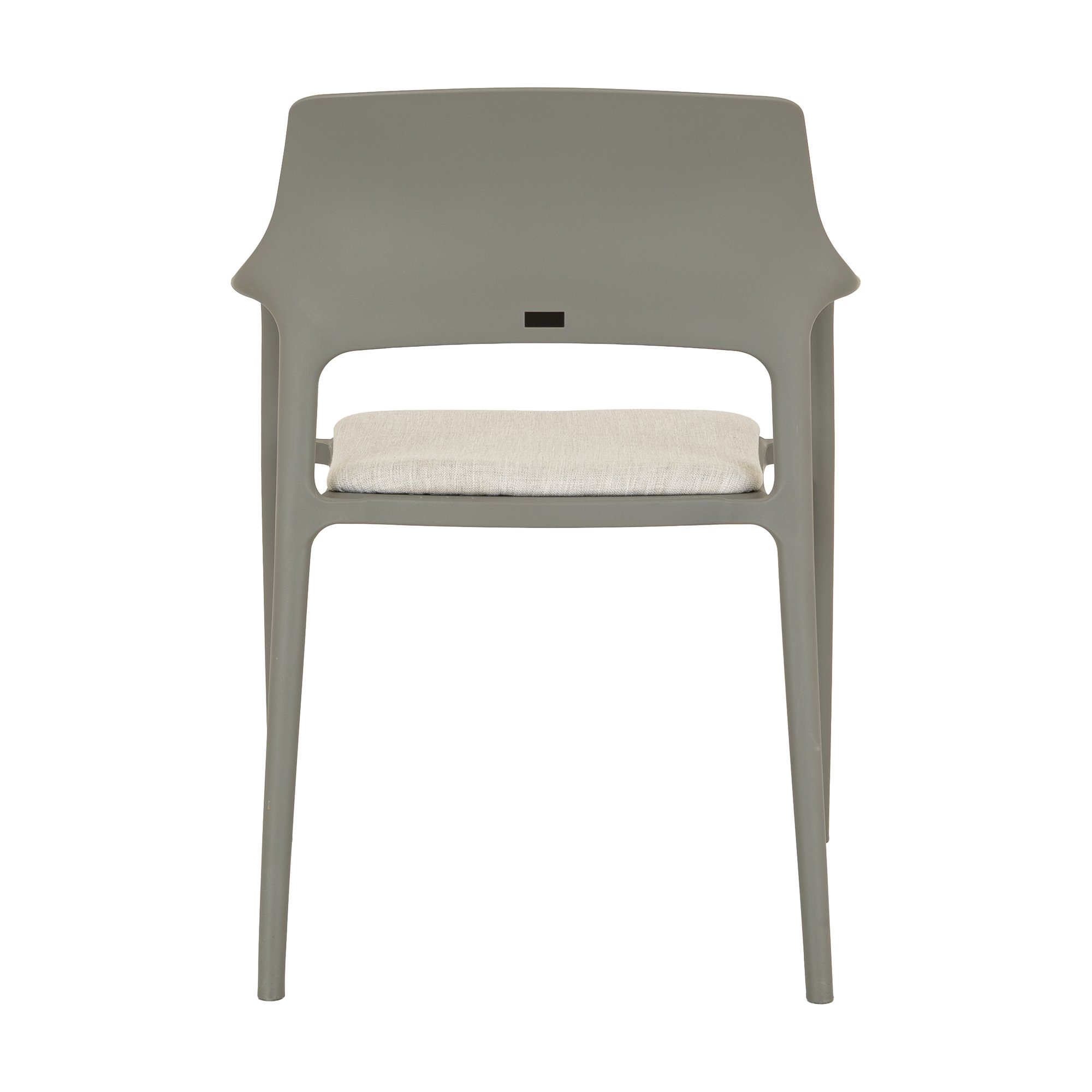 Silla Medusa con Asiento Tapizado con Estructura de Polipropileno Gris y Tela Diego Kit - image 3