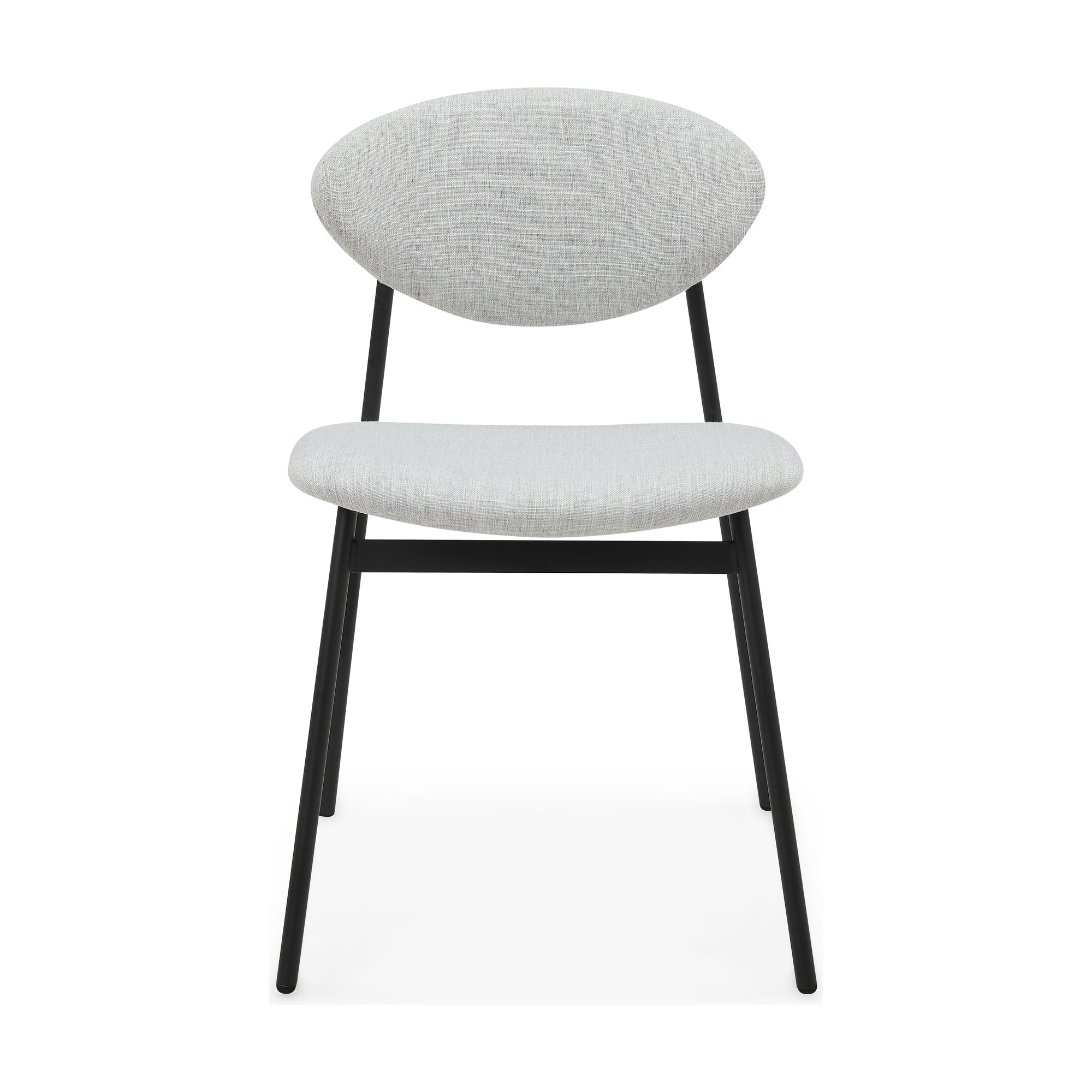 Milton Dining Chair with Black Steel Frame and Diego Kit Fabric - image 3