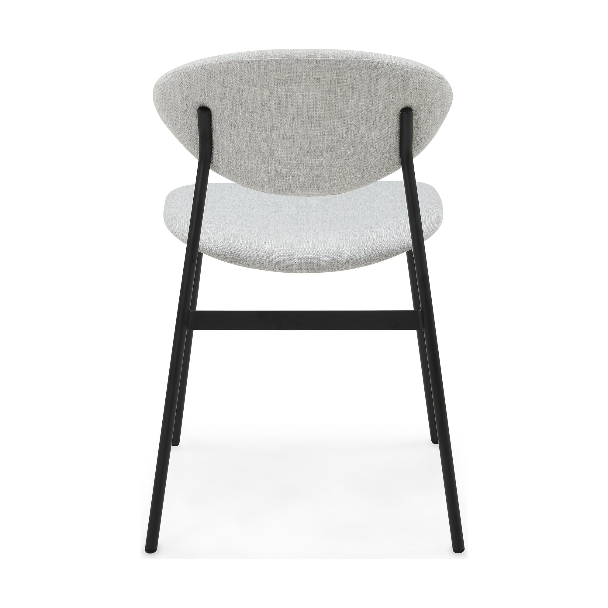 Milton Dining Chair with Black Steel Frame and Diego Kit Fabric - image 5