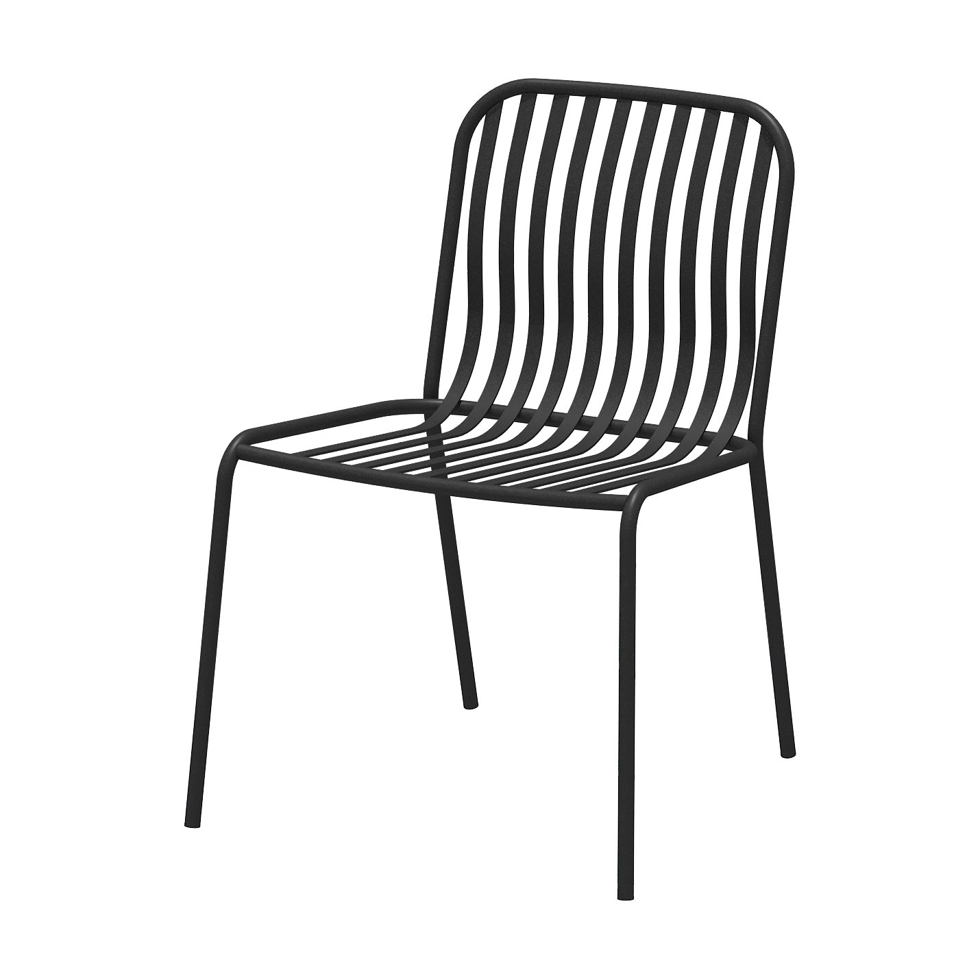 Silla Petrol con Estructura de Acero Negro y Tela Solara Charcoal - image 4