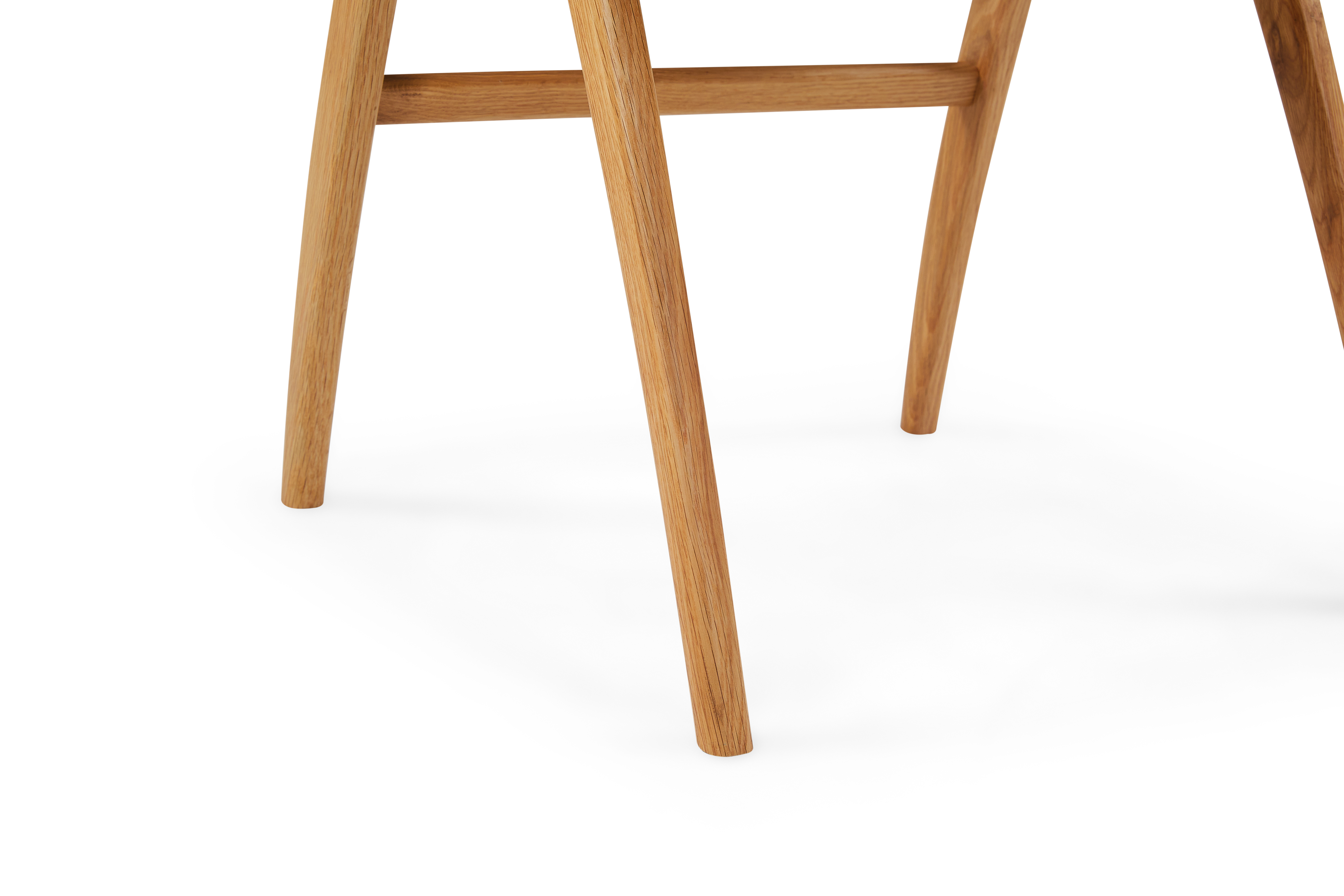 X-Ray Arm Chair with Oak Frame and Olive Green Leather - image 12
