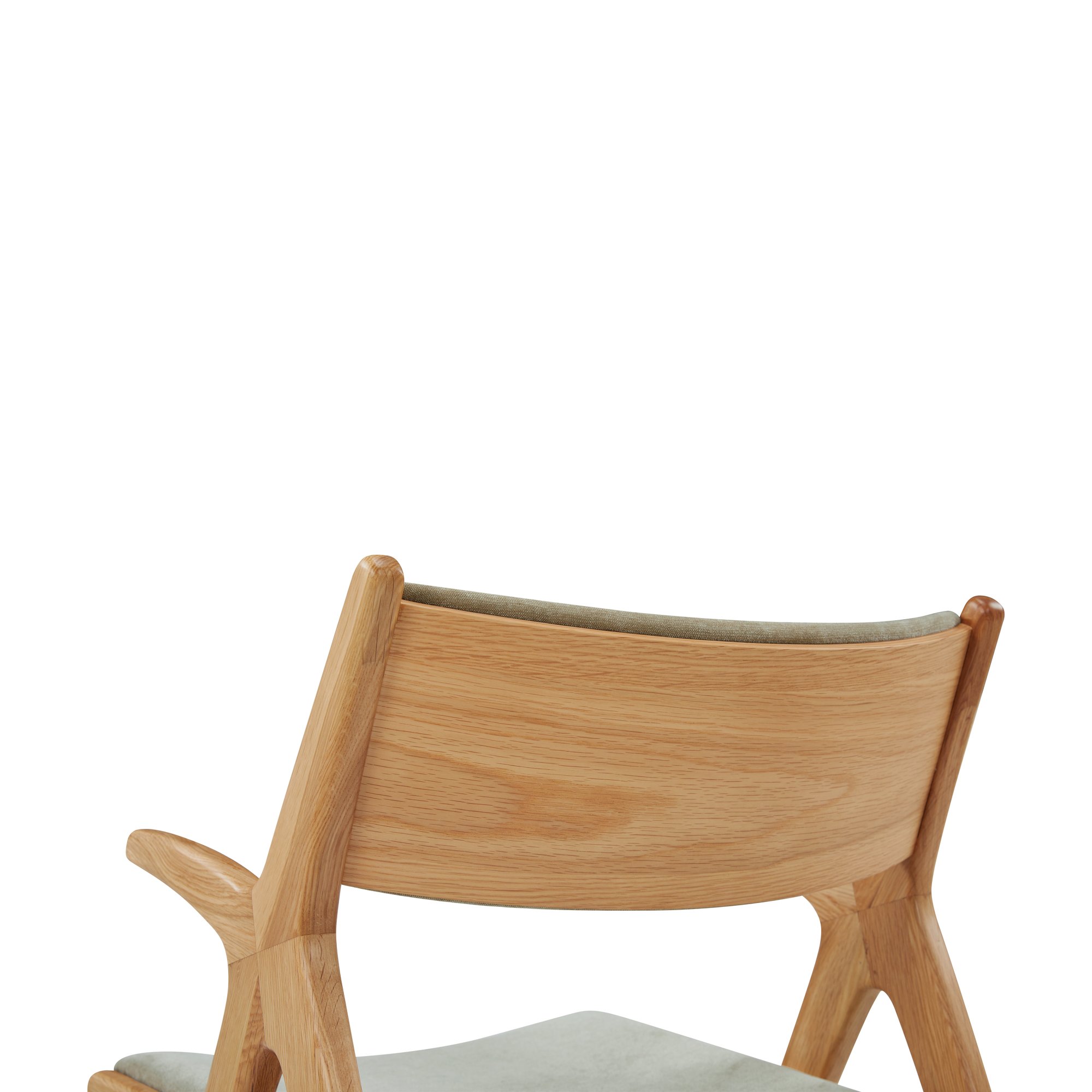Silla de Comedor X-Ray con Brazos, con Estructura de Roble y Tela Moss Latte - image 9