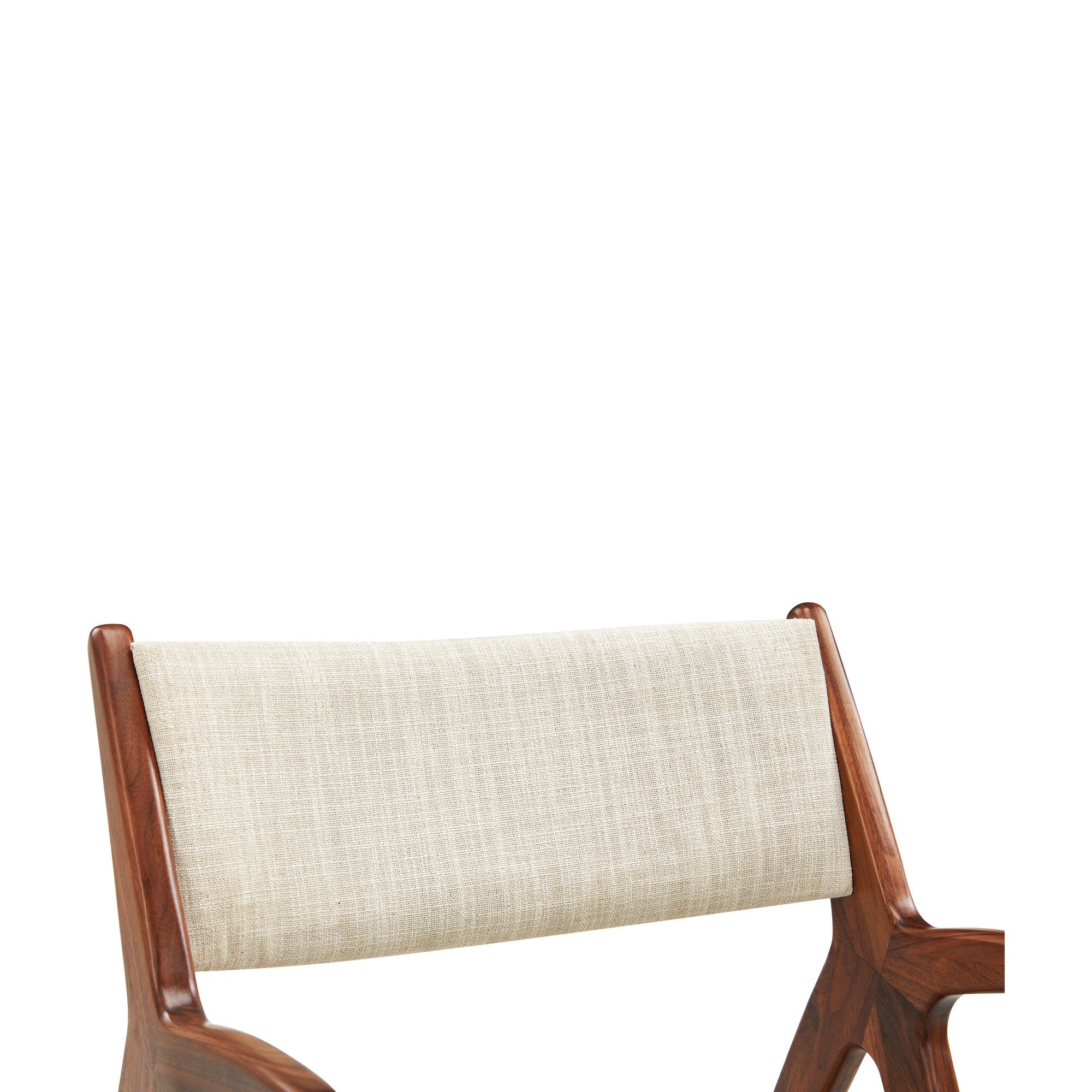 Silla de Comedor X-Ray con Brazos, con Estructura de Nogal y Tela Austria Sand - image 5