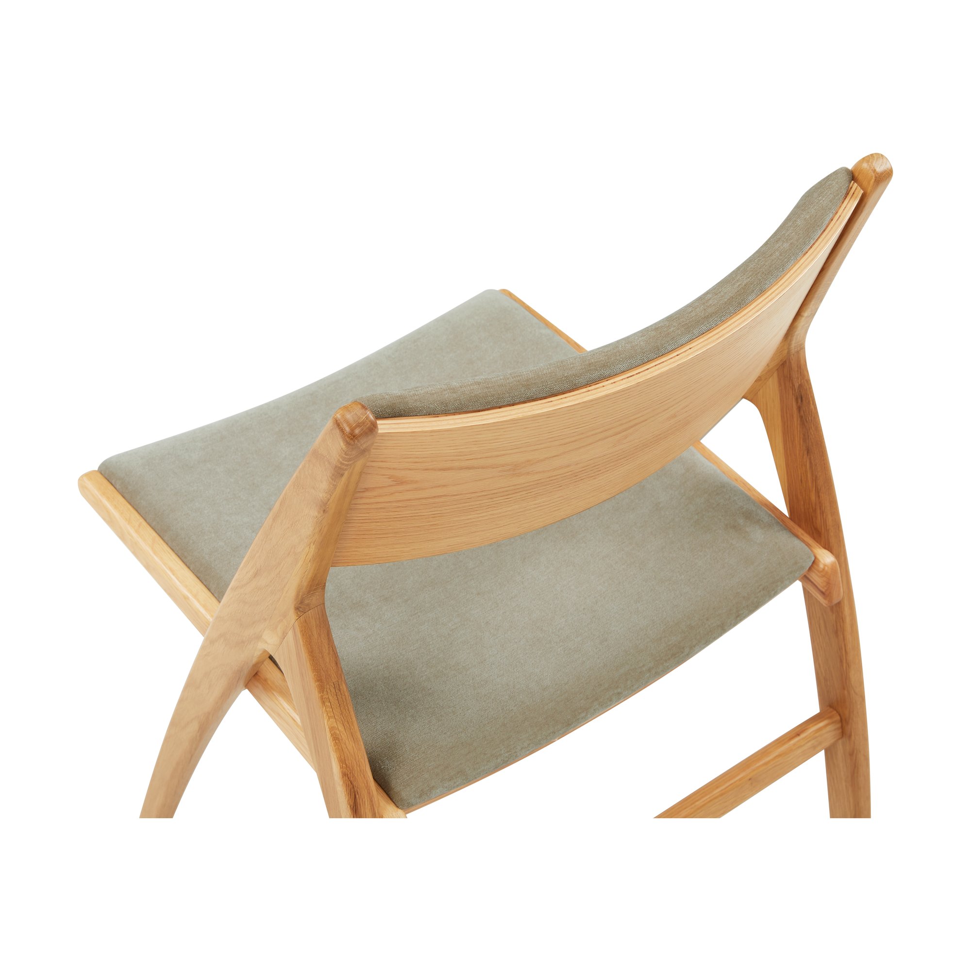 Silla de Comedor X-Ray con Estructura de Roble y Tela Moss Latte - image 12