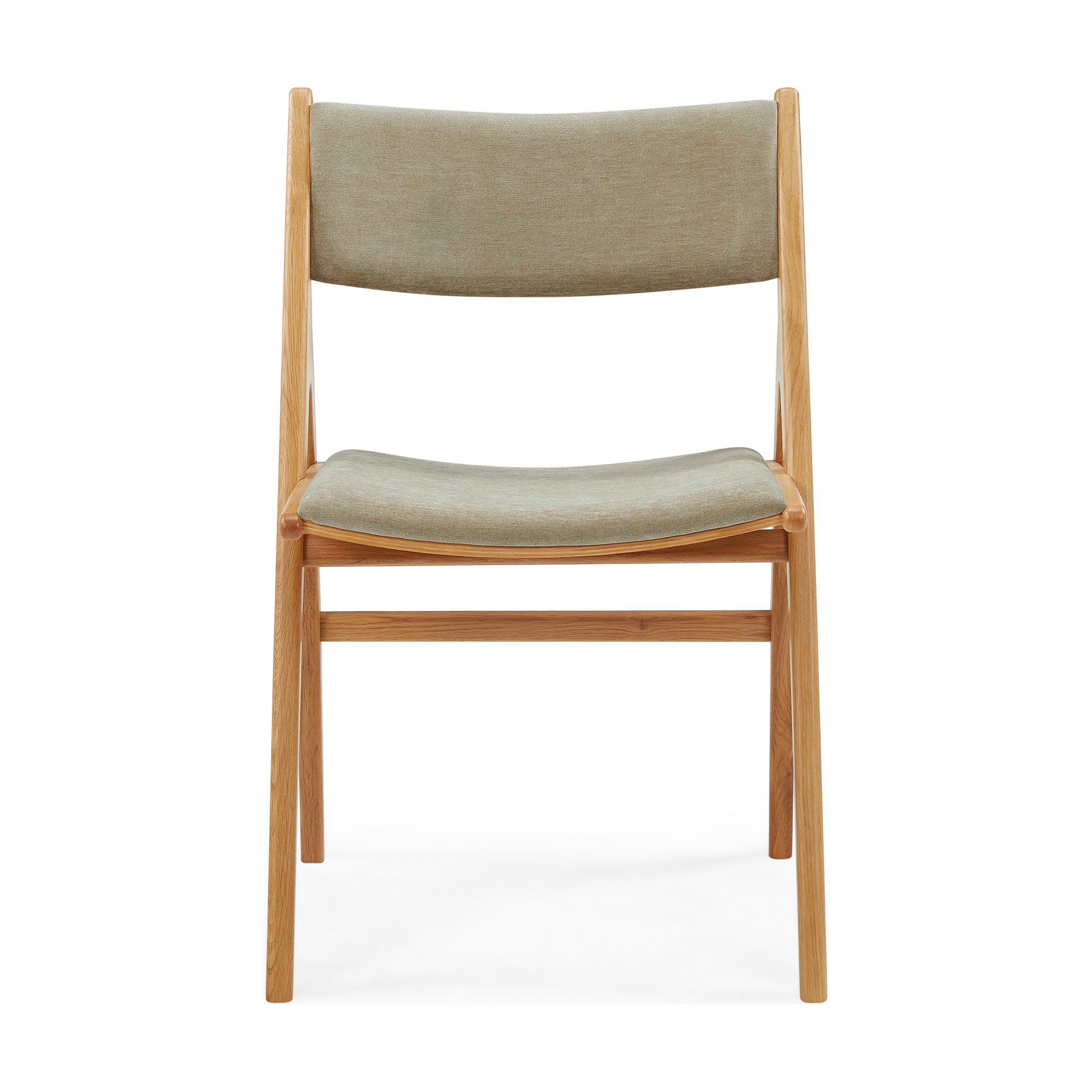 Silla de Comedor X-Ray con Estructura de Roble y Tela Moss Latte - image 2