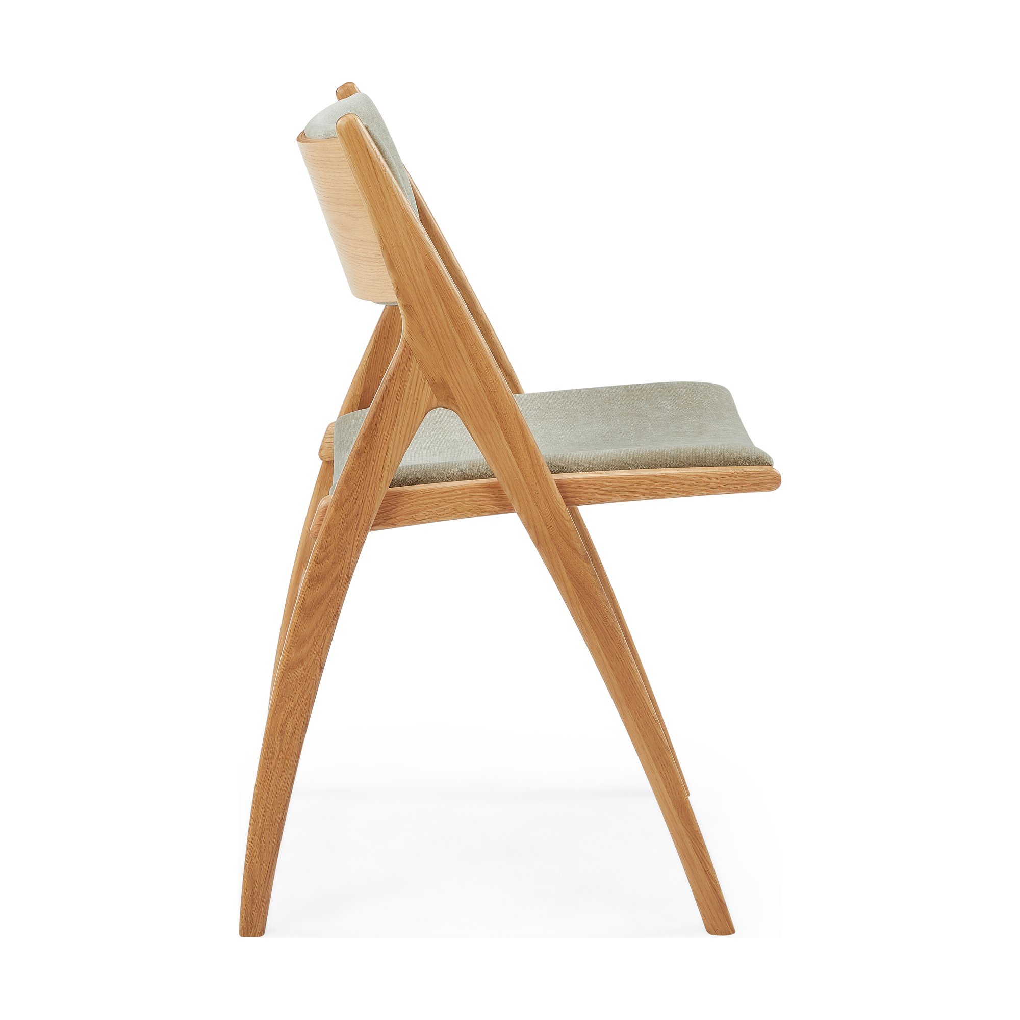 Silla de Comedor X-Ray con Estructura de Roble y Tela Moss Latte - image 3