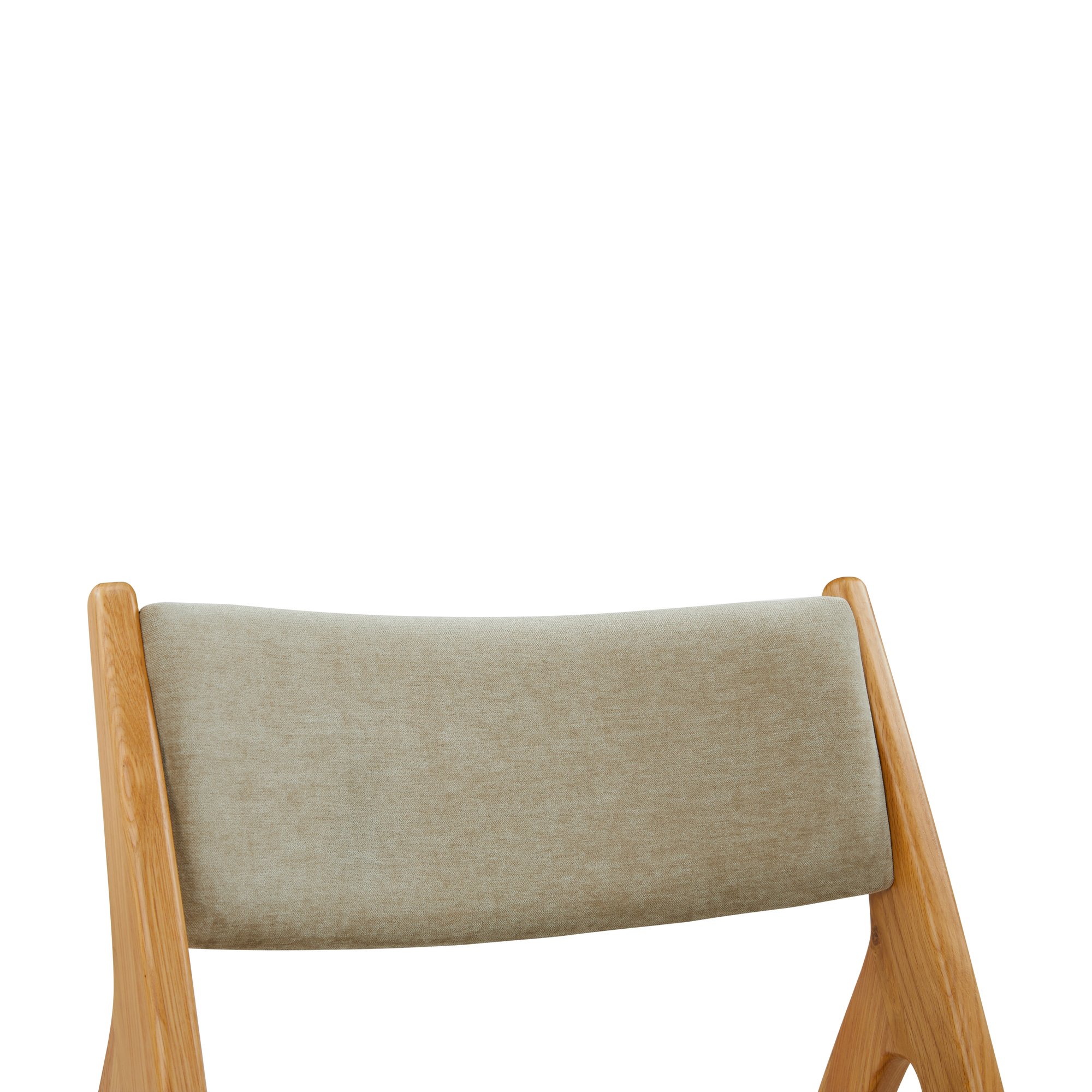 Silla de Comedor X-Ray con Estructura de Roble y Tela Moss Latte - image 5